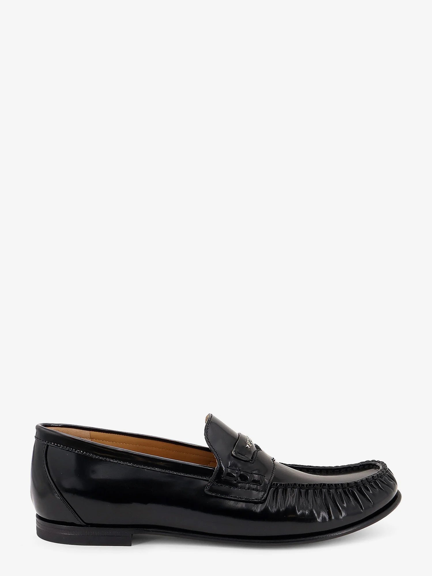 Leather Scrunch loafers