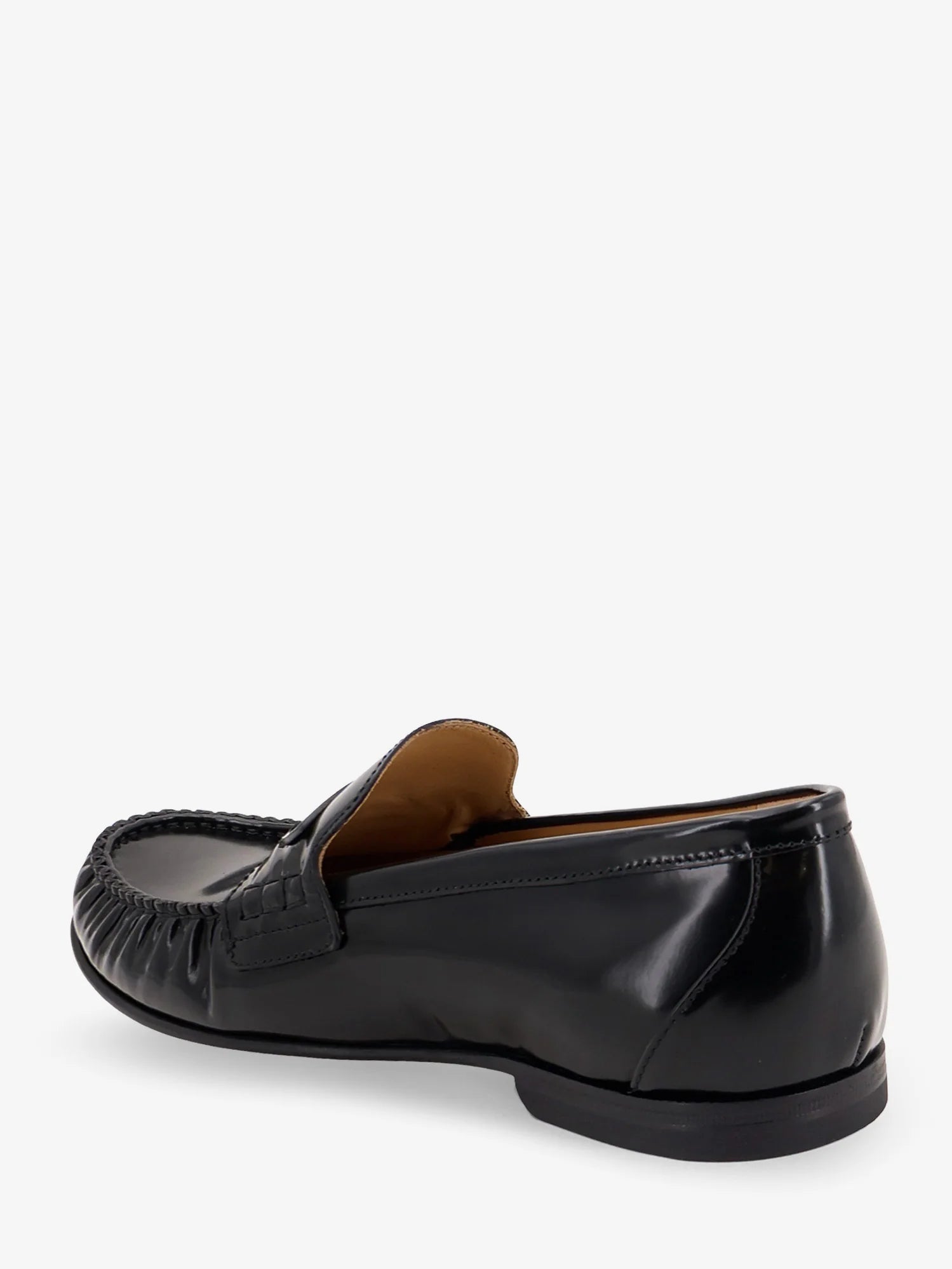 Leather Scrunch loafers