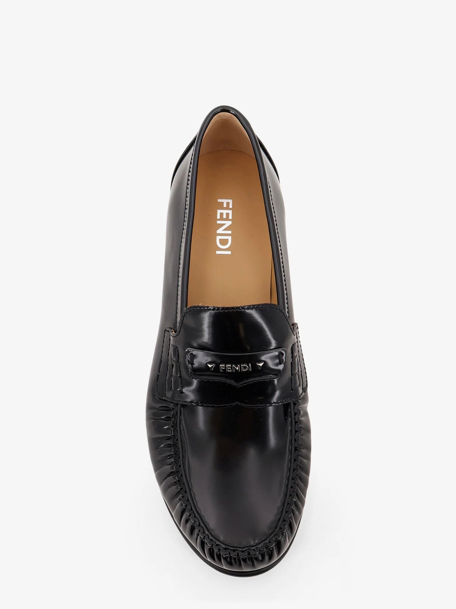 Leather Scrunch loafers