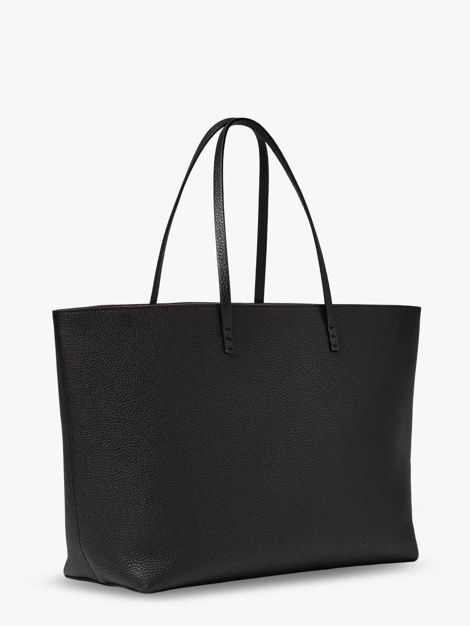 Roll Medium Leather Shopping Bag