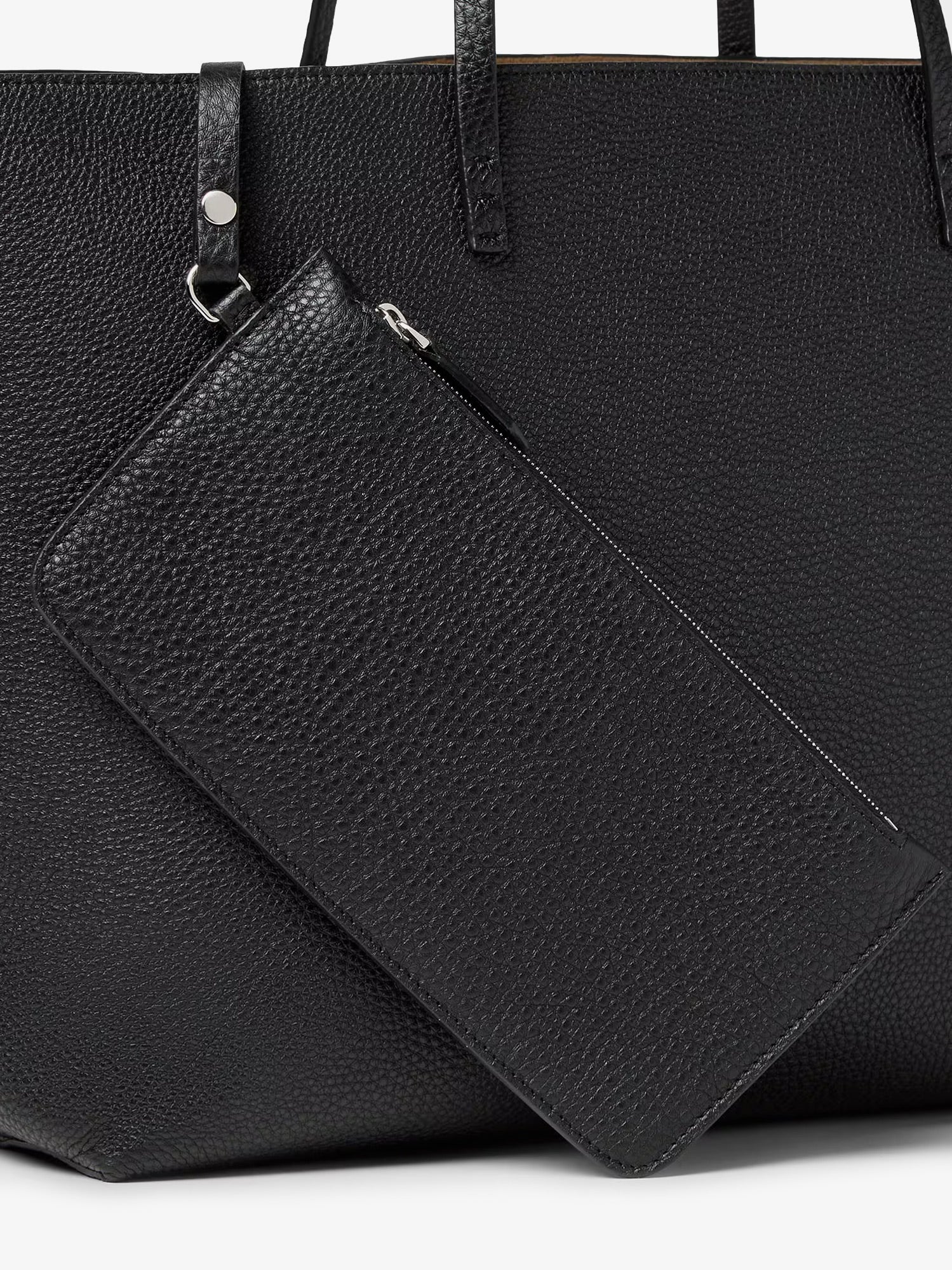 Roll Medium Leather Shopping Bag