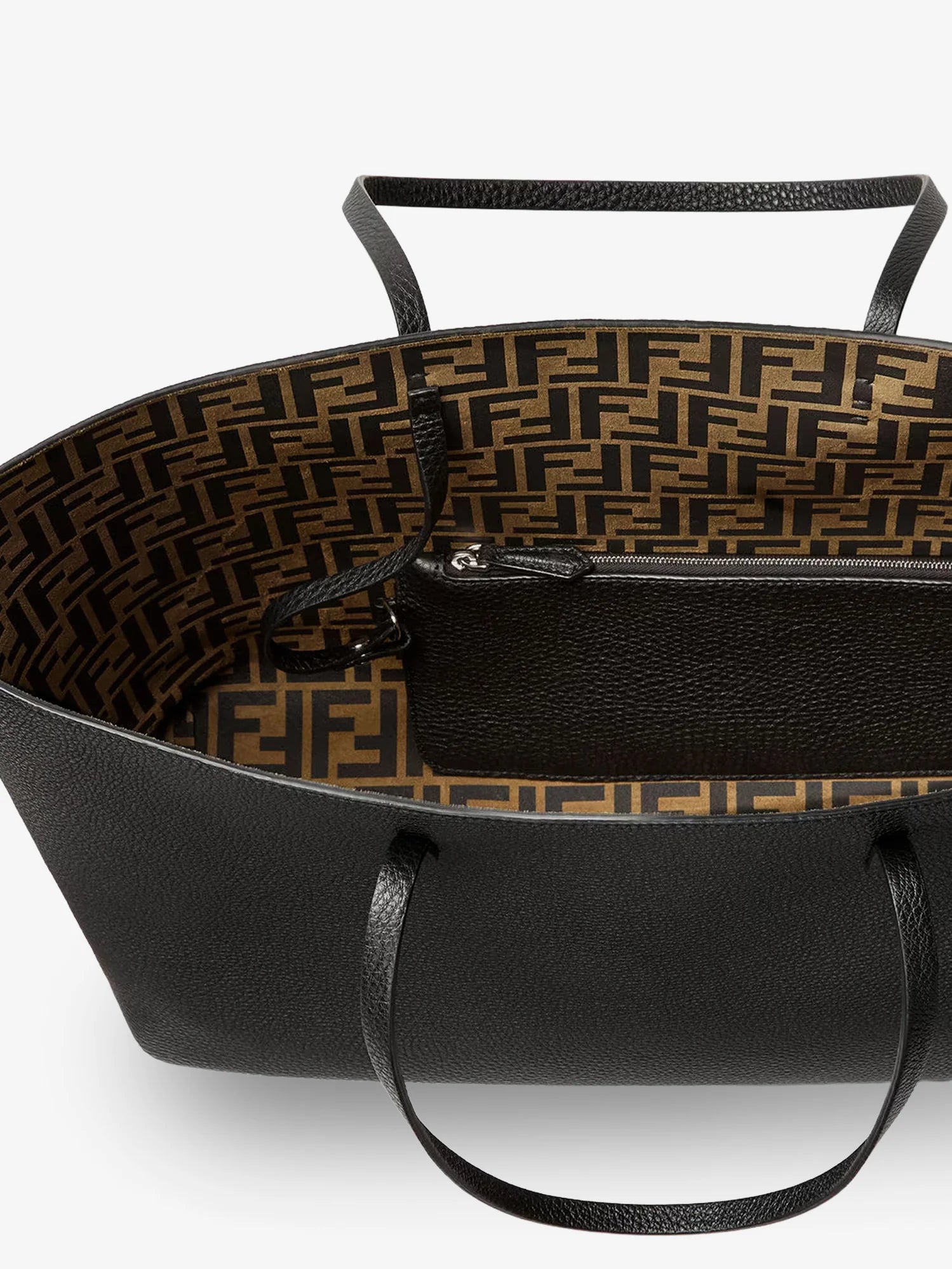 Roll Medium Leather Shopping Bag
