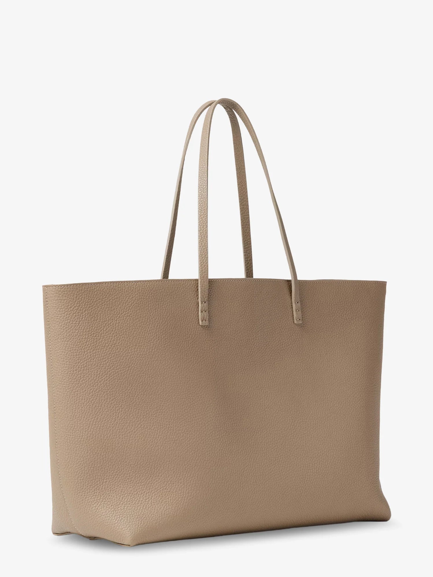 Roll Medium Leather Shopping Bag