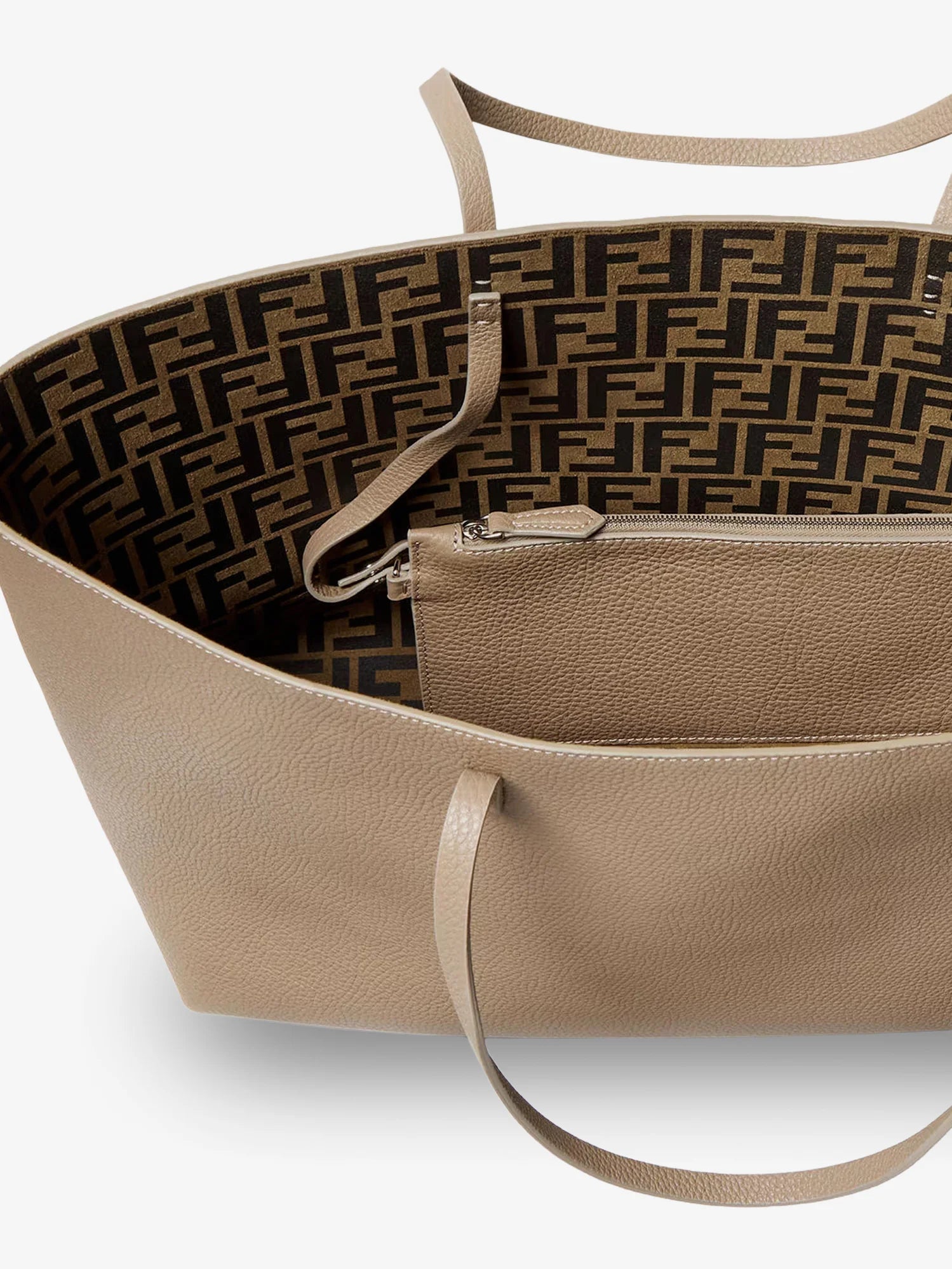 Roll Medium Leather Shopping Bag