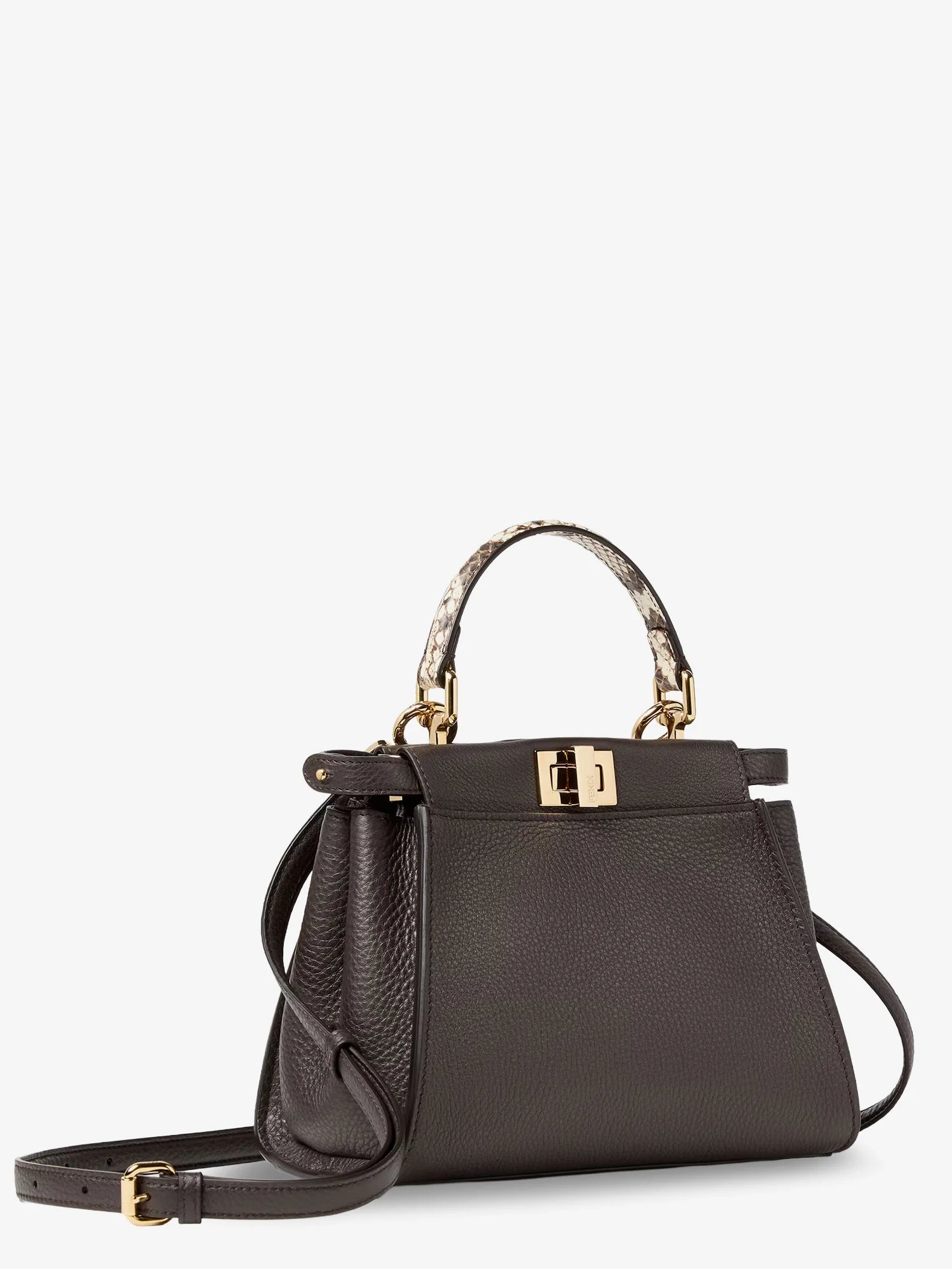 Peekaboo Mini hammered leather handbag