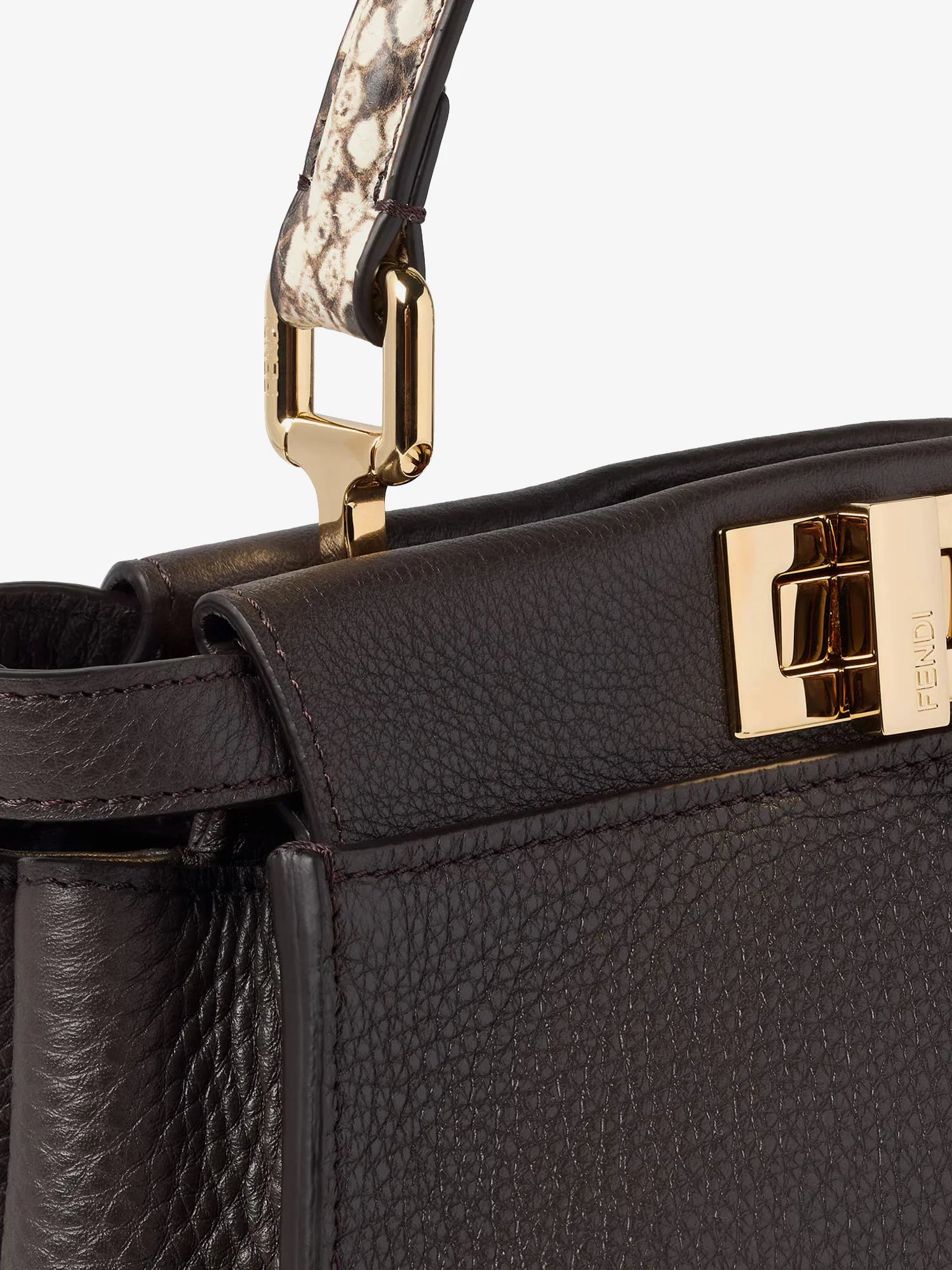 Peekaboo Mini hammered leather handbag