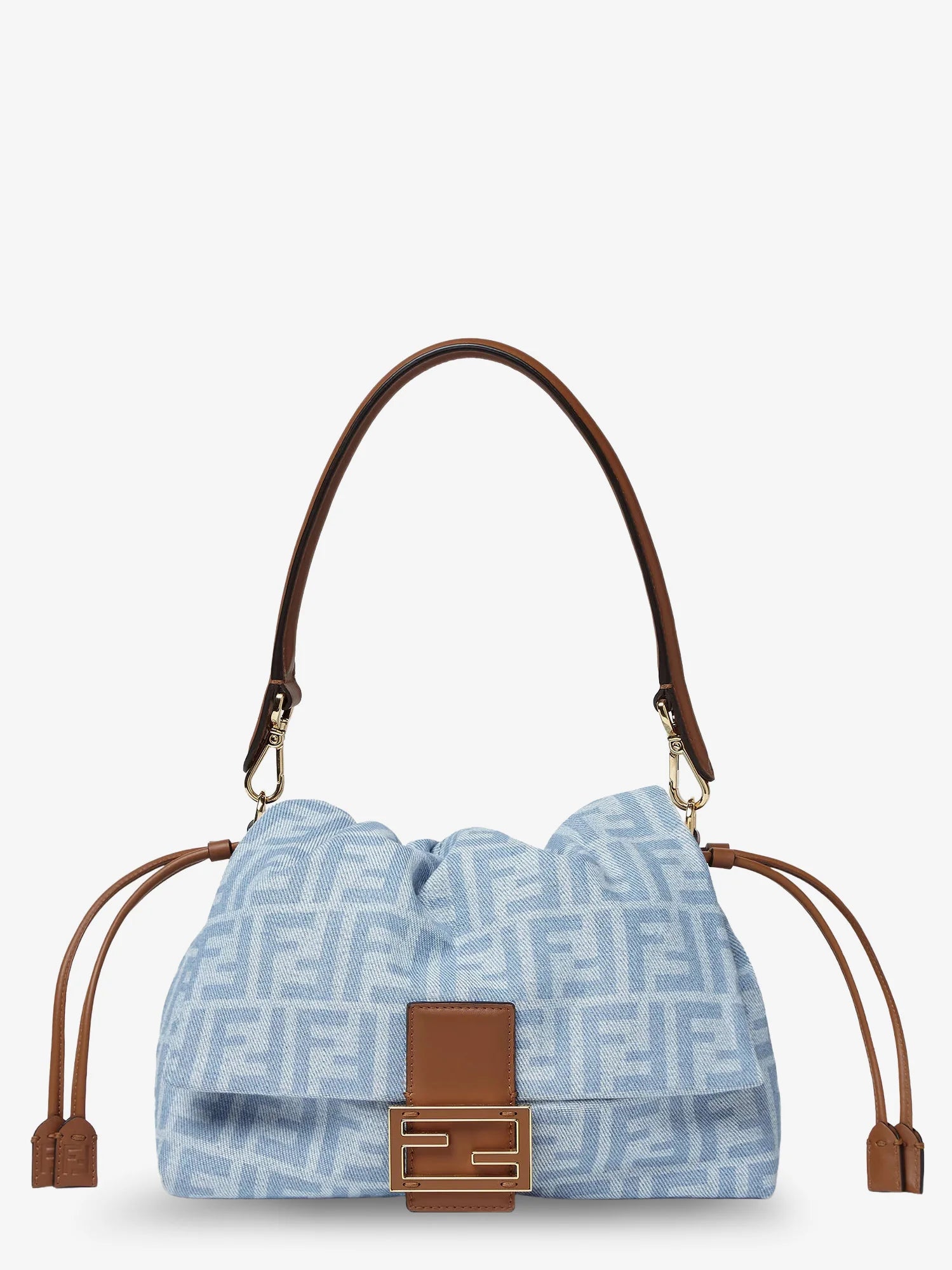 Mamma Baguette Light Denim crossbody bag