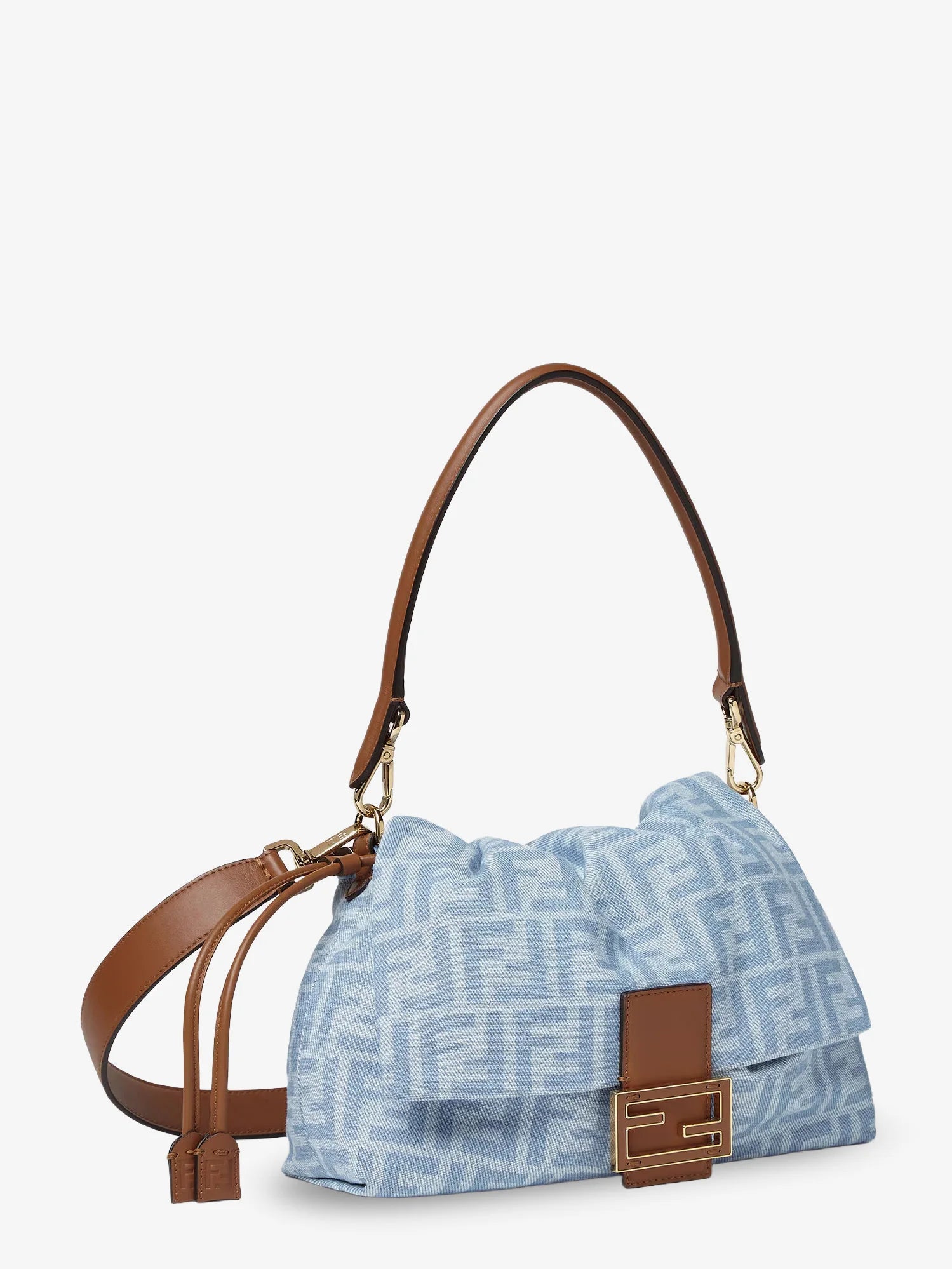 Mamma Baguette Light Denim crossbody bag