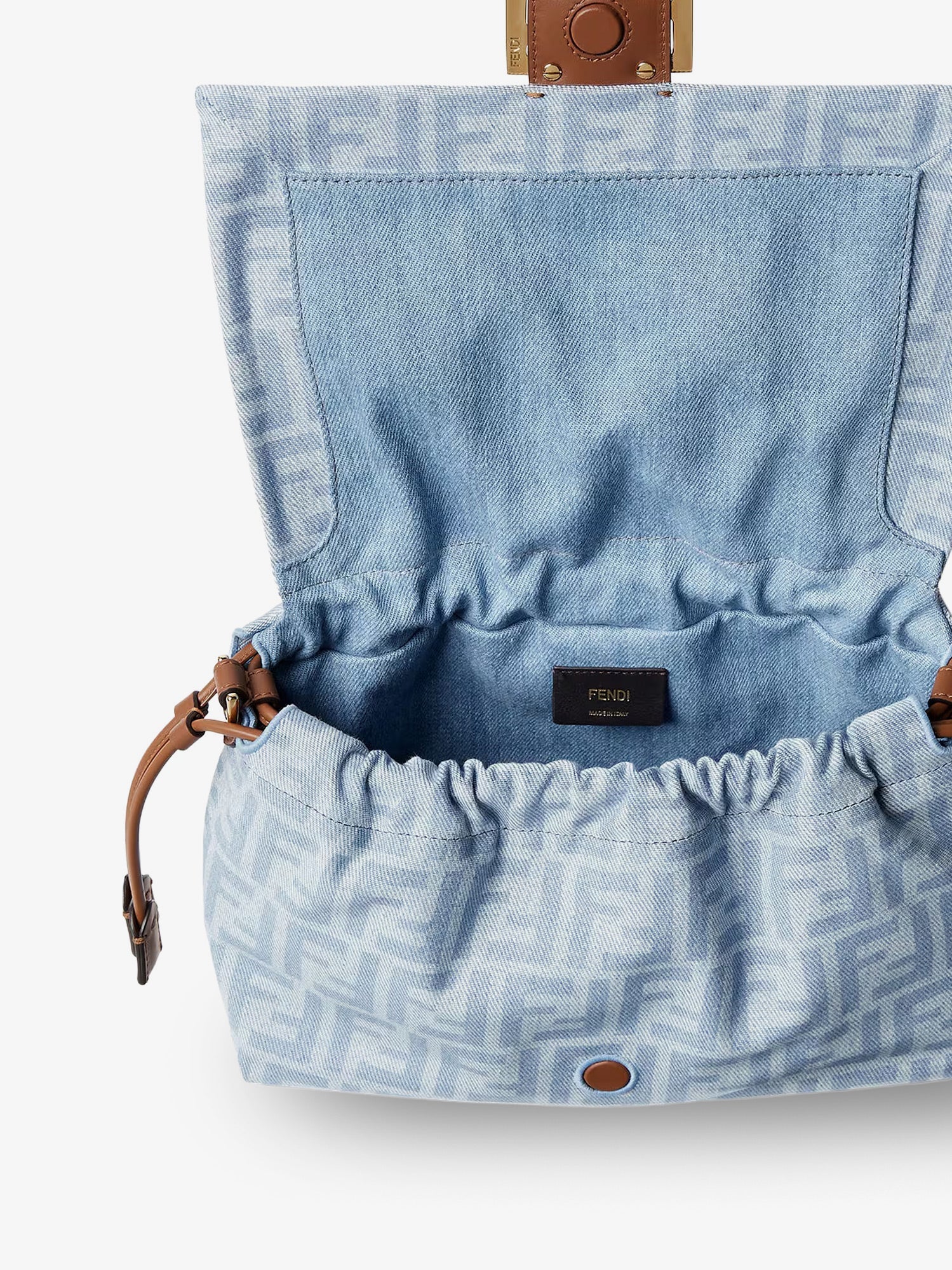 Mamma Baguette Light Denim crossbody bag