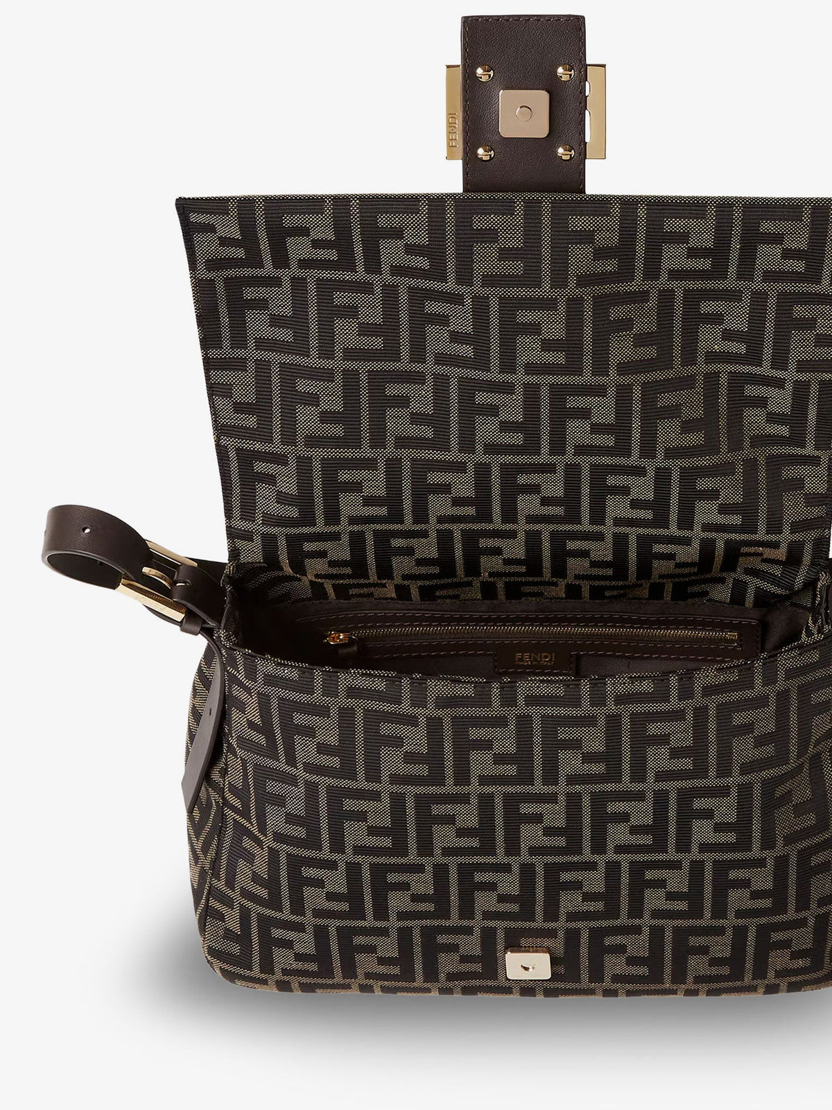 Flap 26325 FF Zucca Jacquard shoulder bag