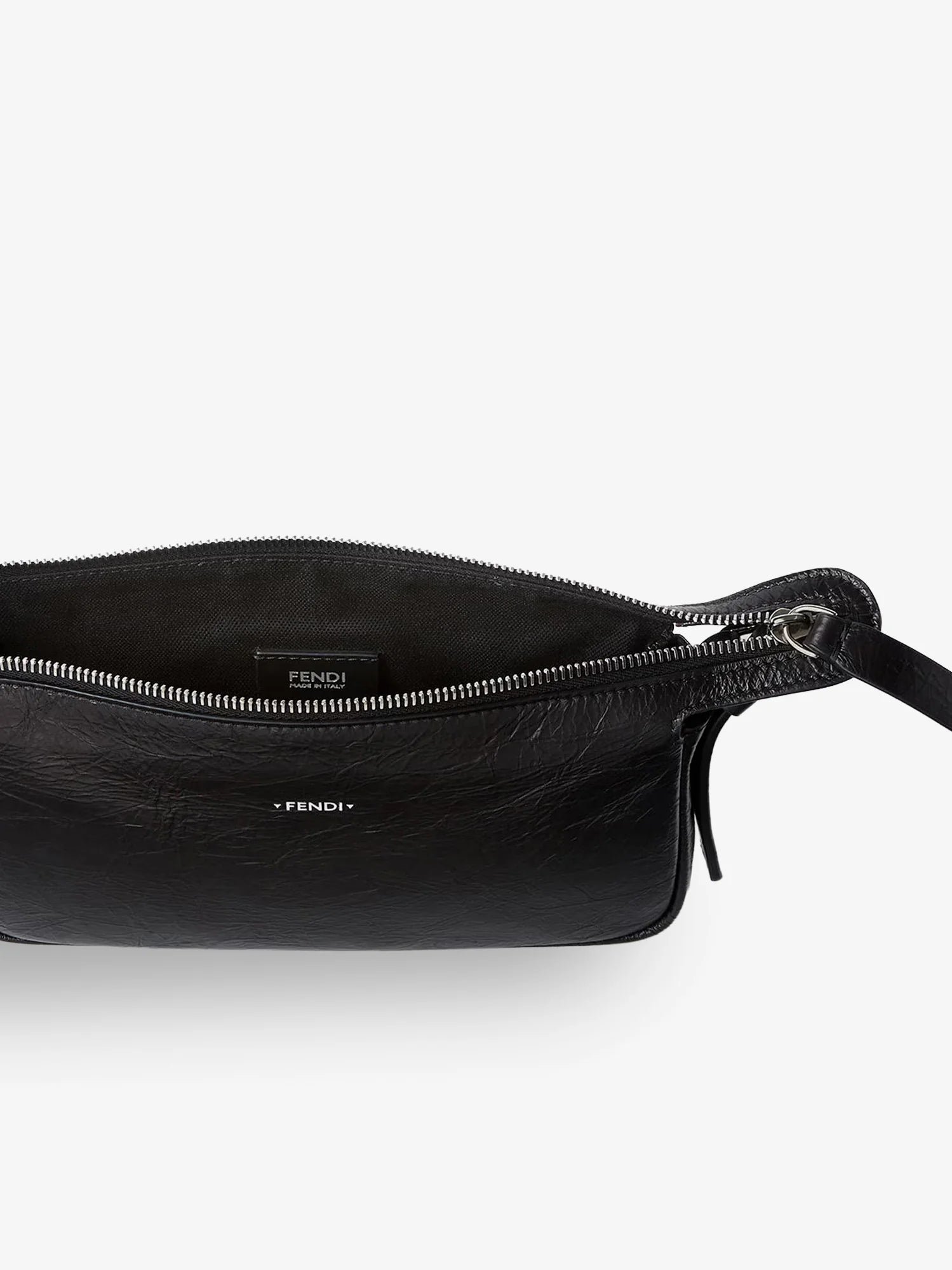 Zip Top Small vintage-effect leather shoulder bag