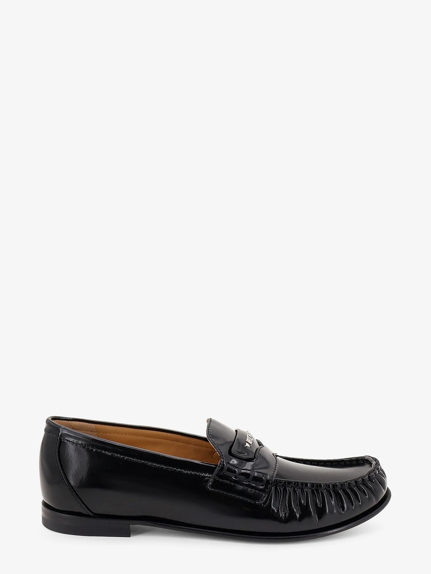 Leather Scrunch loafers