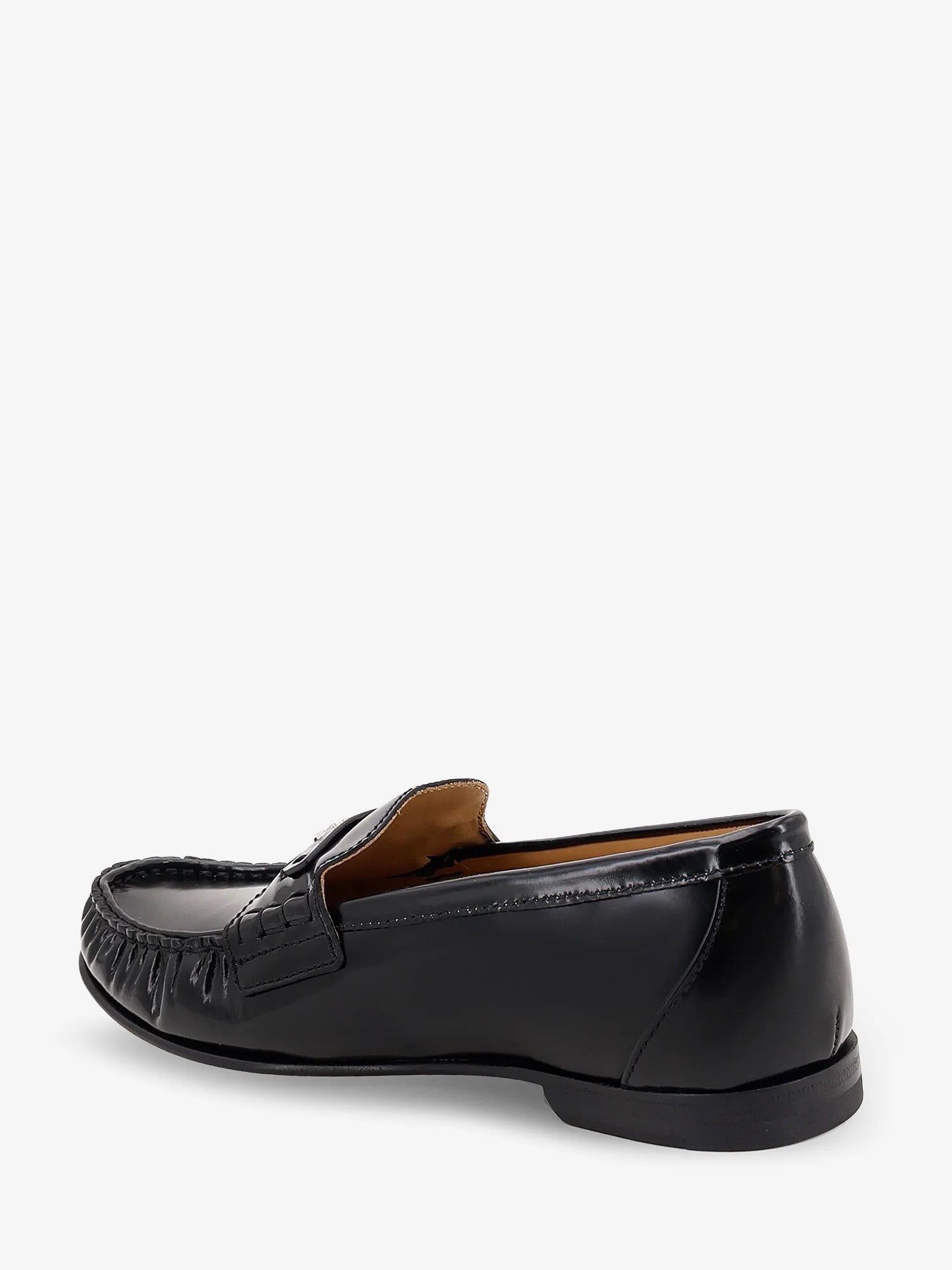 Leather Scrunch loafers