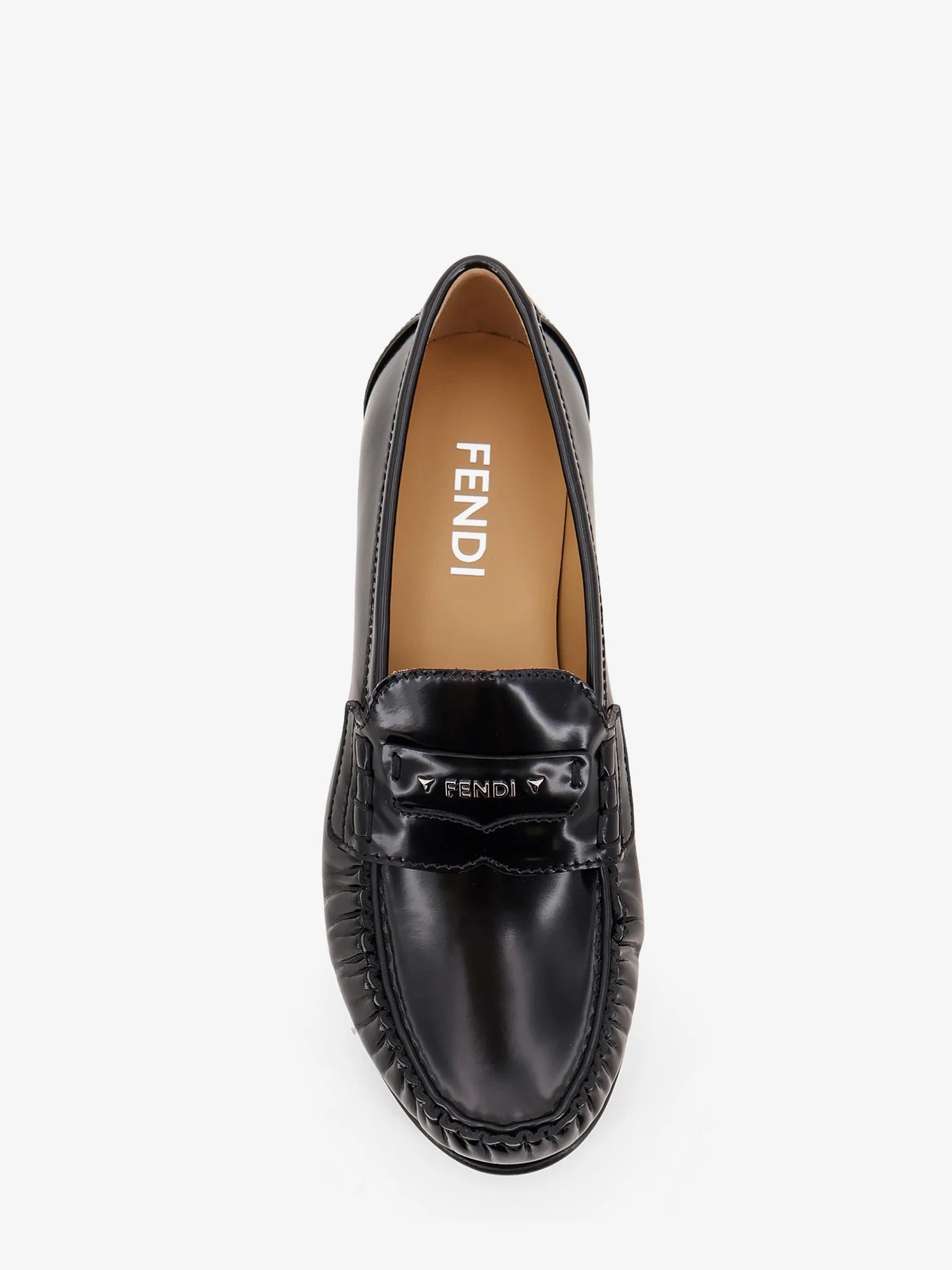 Leather Scrunch loafers