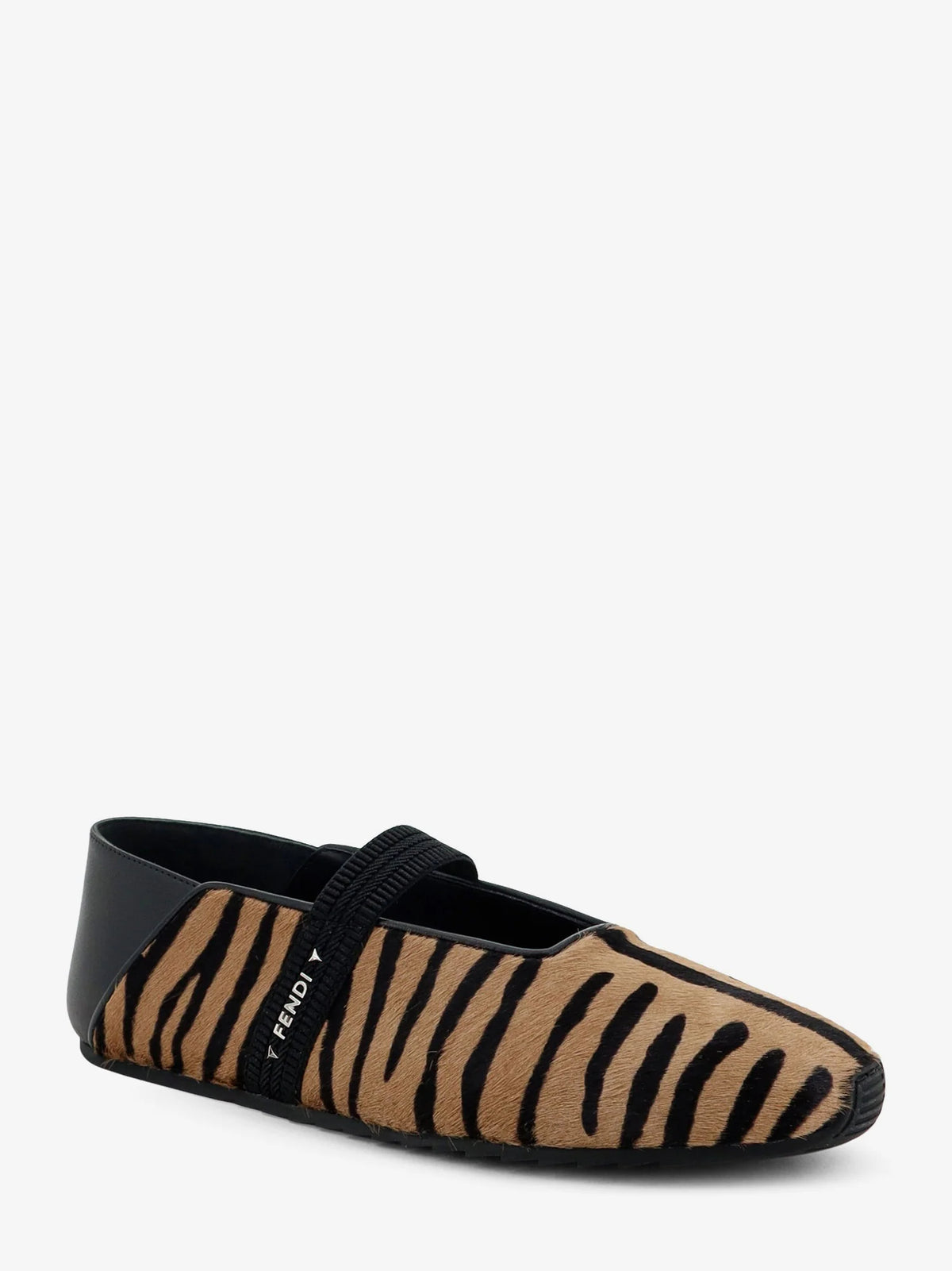 Pony hair ballet flats
