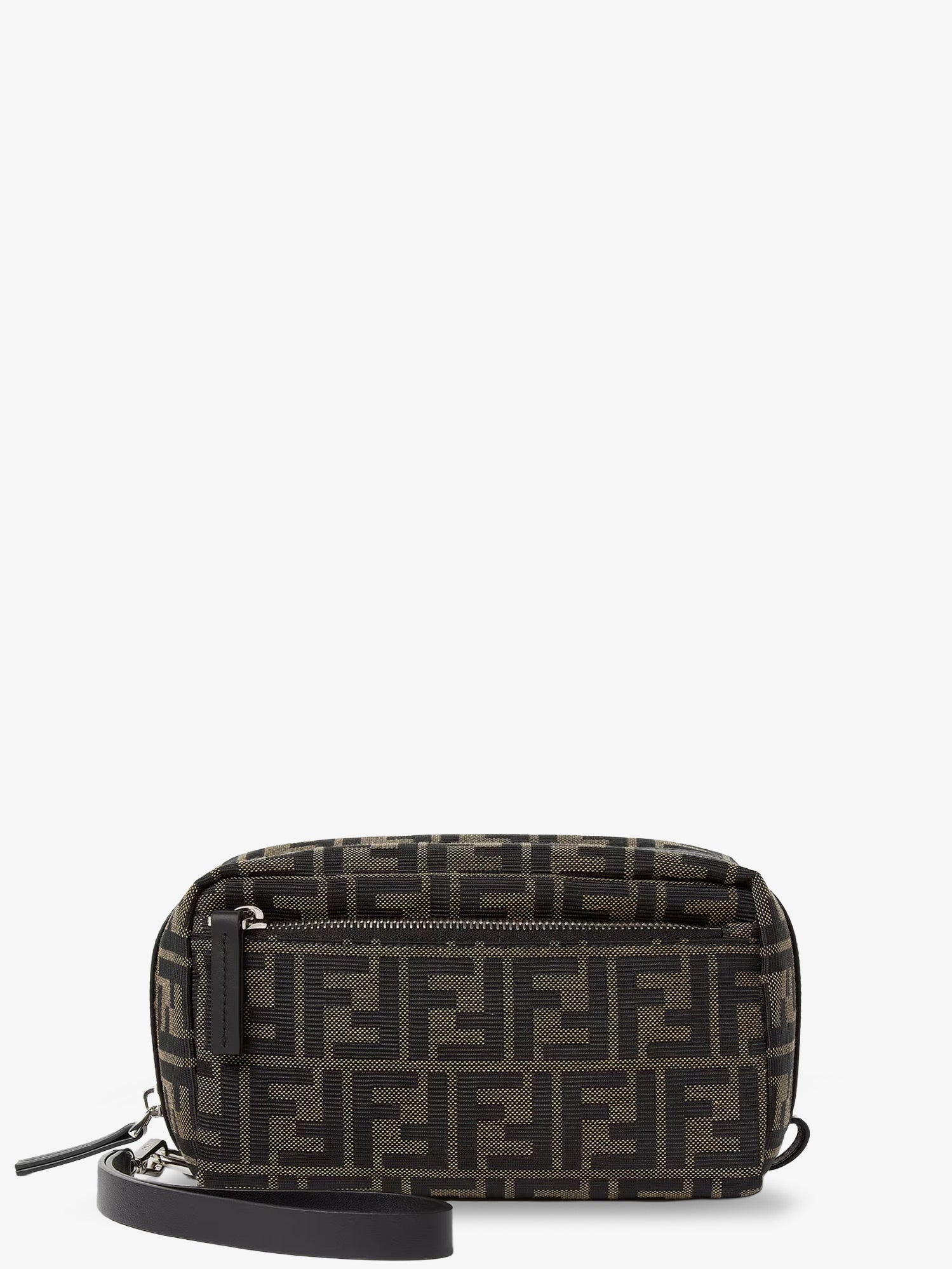 FF Zucca jacquard fabric clutch bag