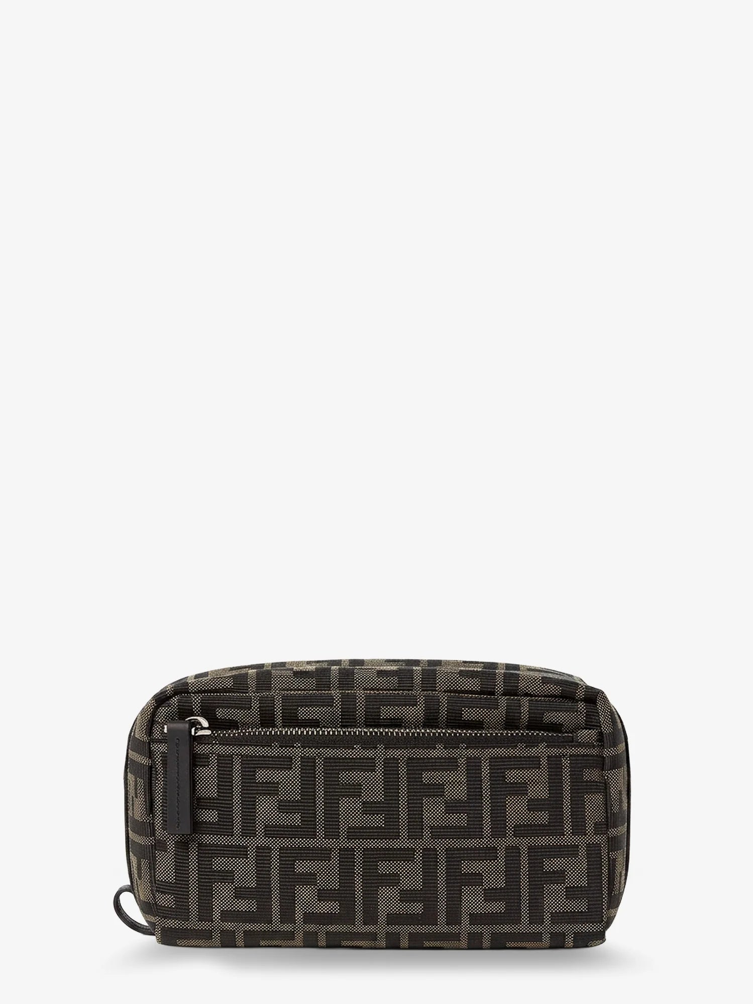 FF Zucca jacquard fabric clutch bag