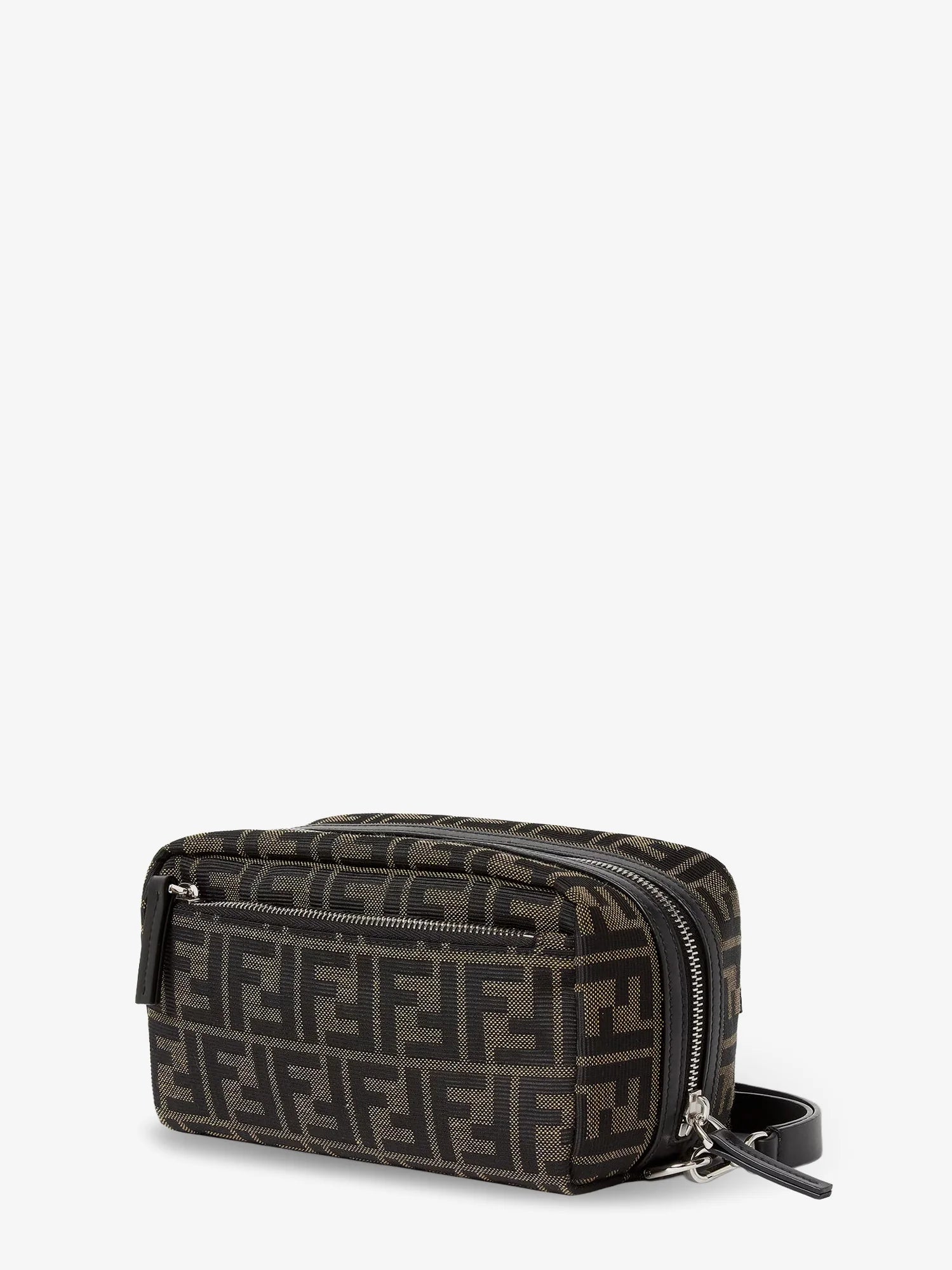 FF Zucca jacquard fabric clutch bag