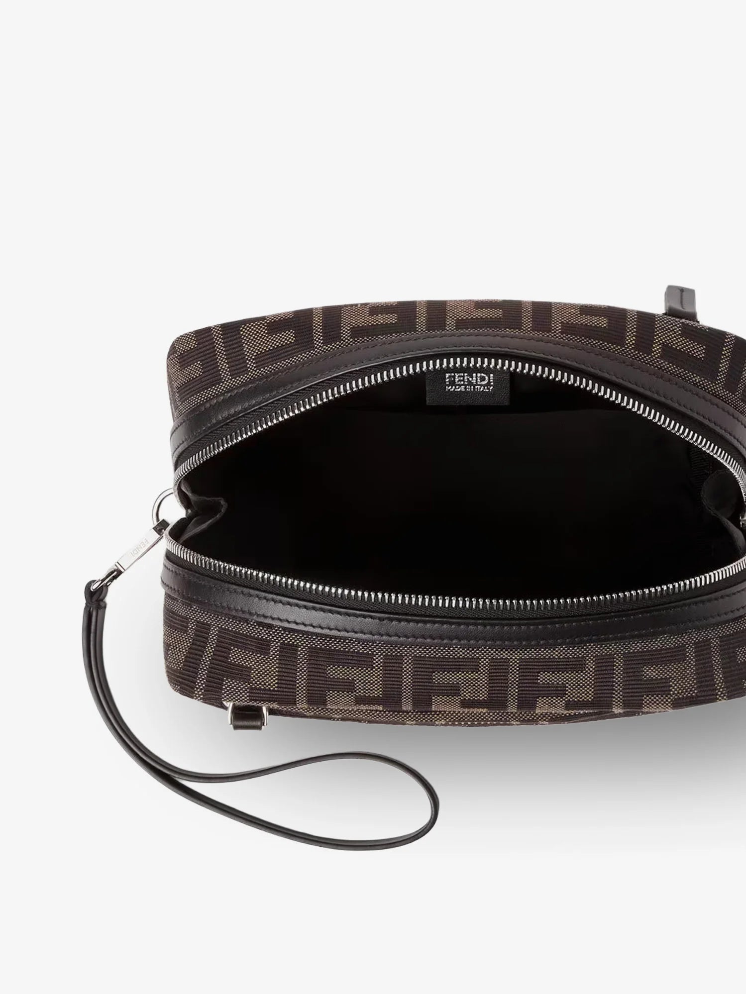 FF Zucca jacquard fabric clutch bag