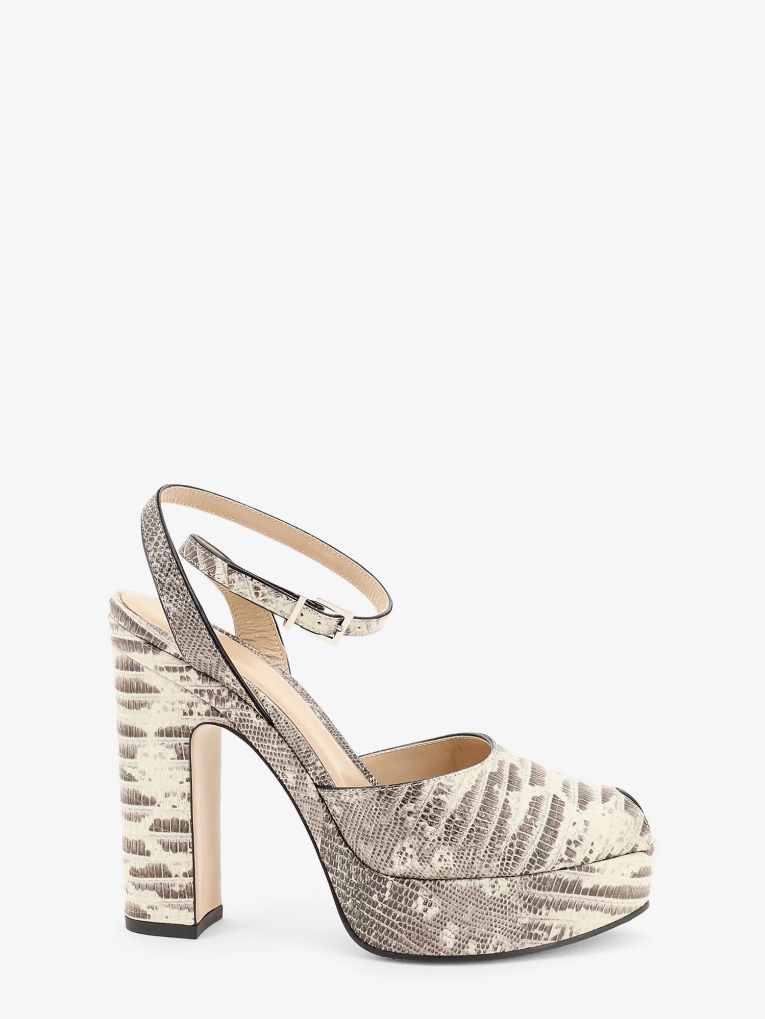Fendi After 9 leather sandals with tejus print
