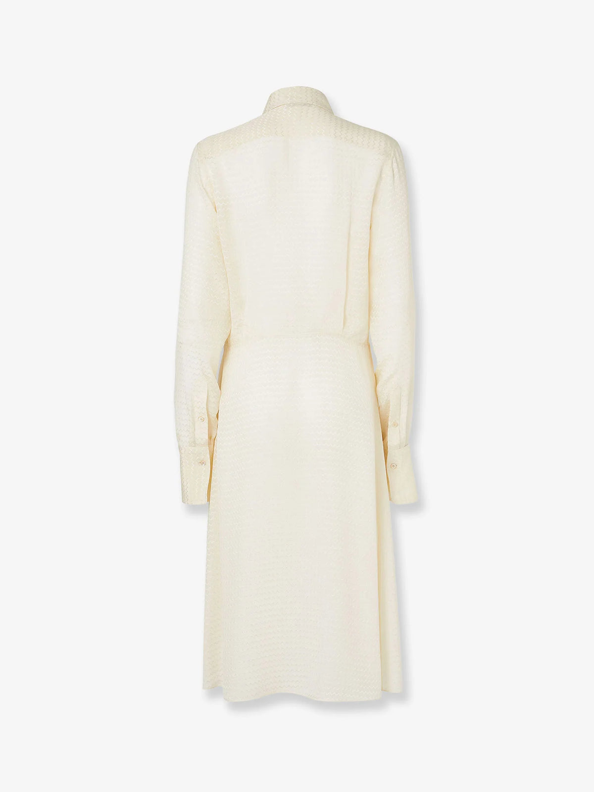 Silk jacquard Chemisier dress
