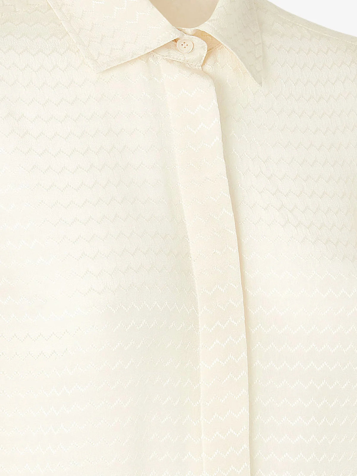 Silk jacquard Chemisier dress