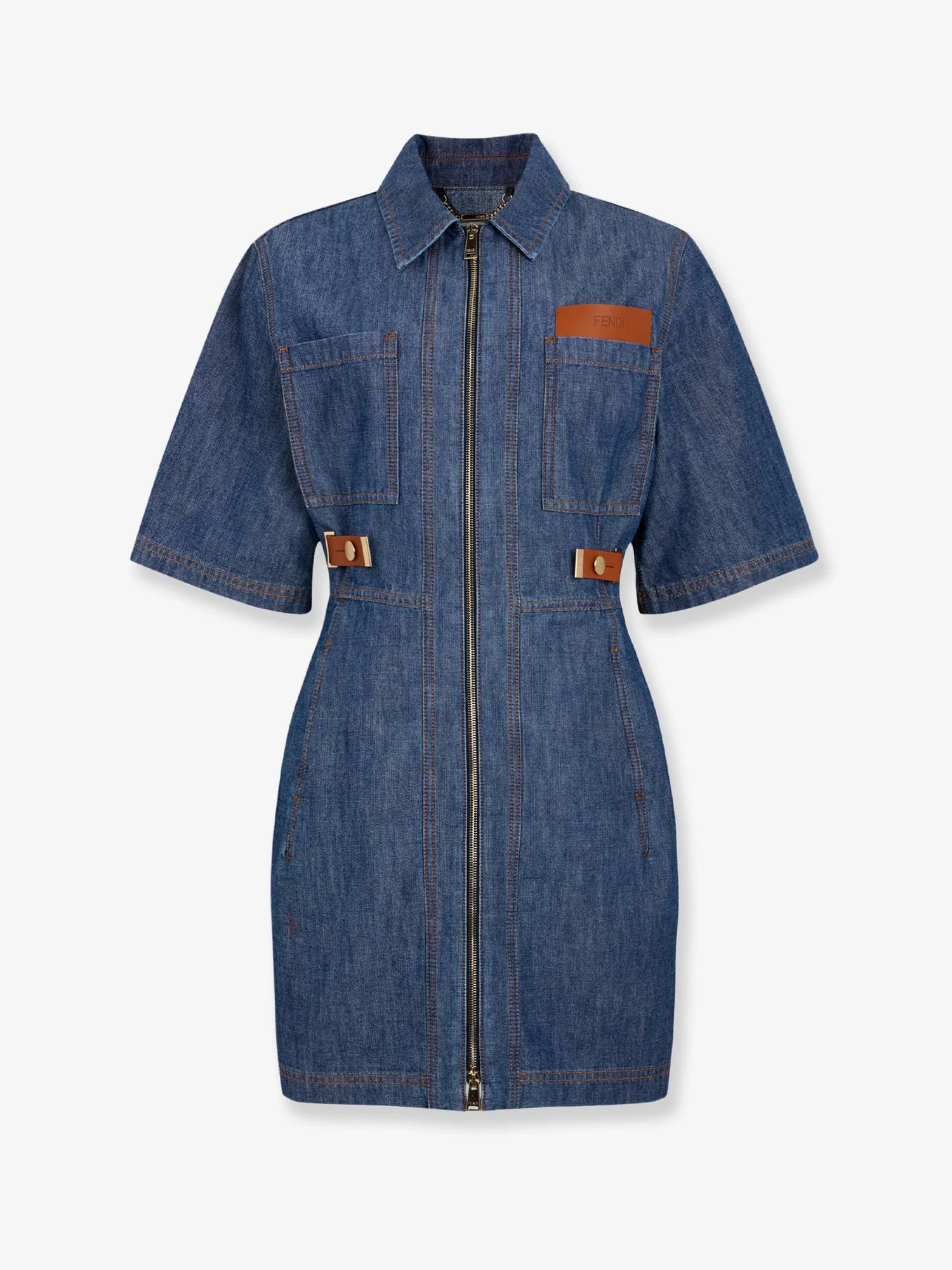 Chambray Denim Chemisier Dress