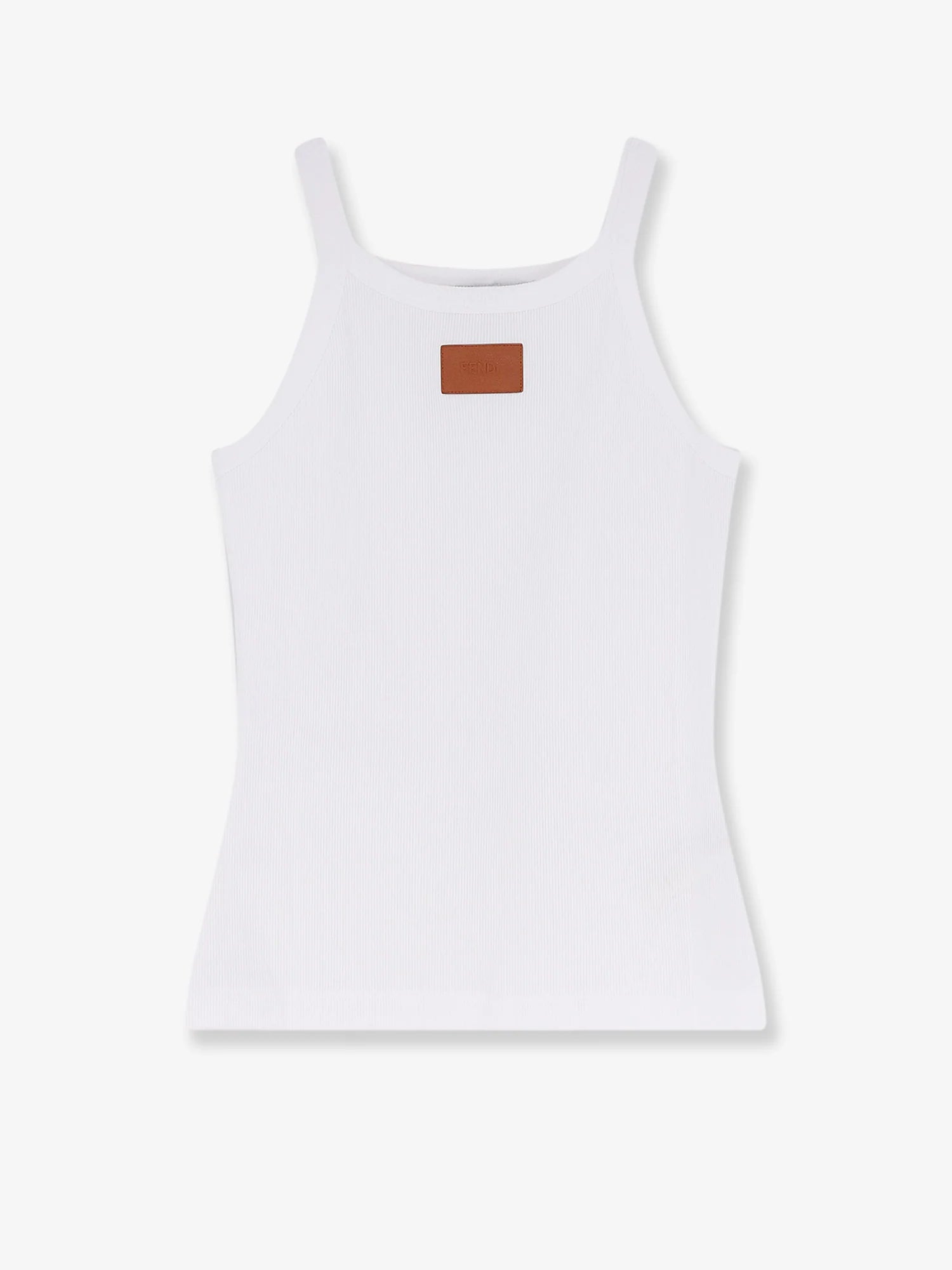 Ribbed cotton tank top