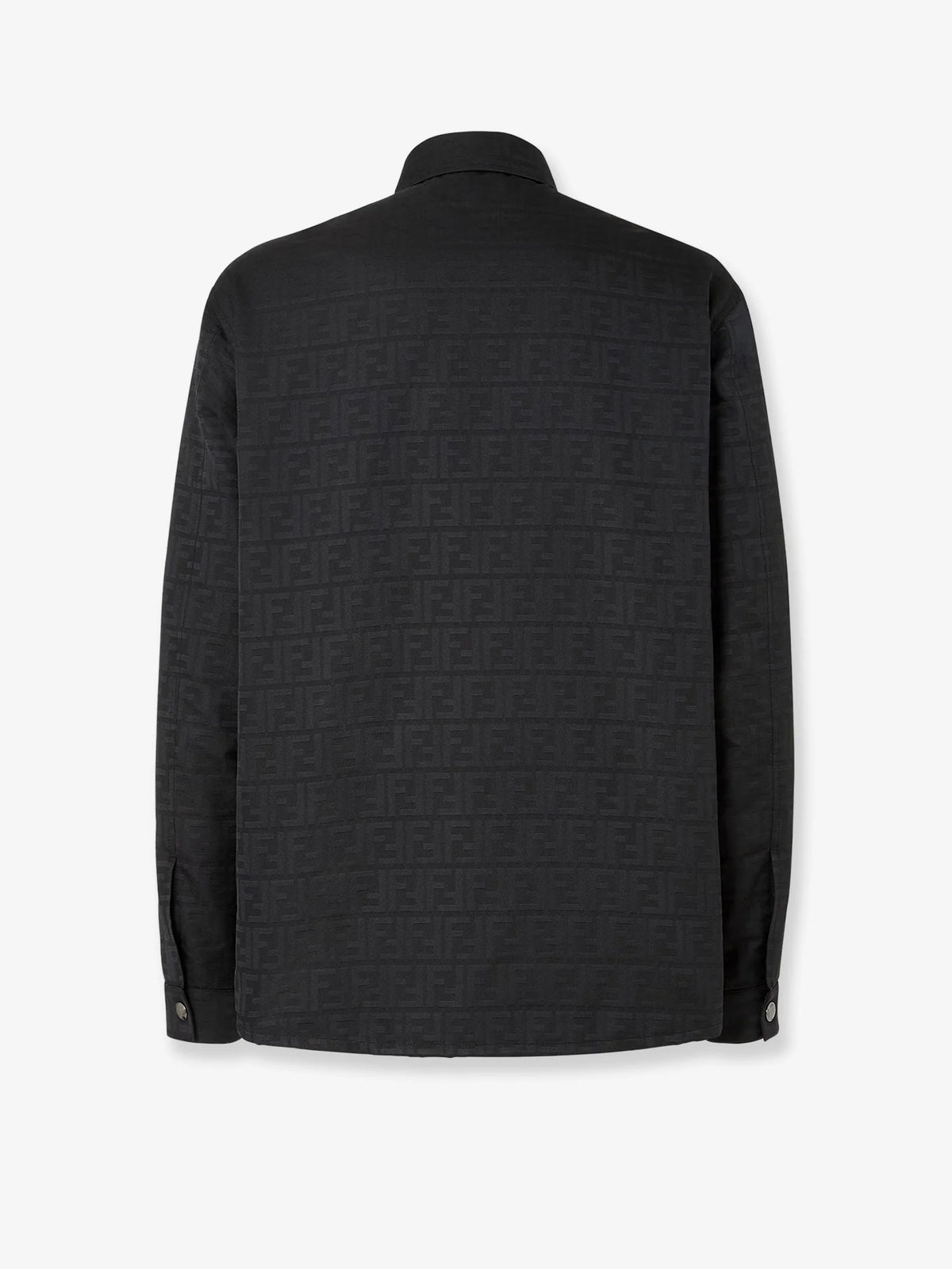 Black FF Zucca jacquard nylon blouson