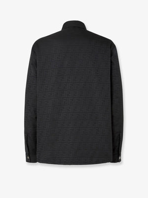 Black FF Zucca jacquard nylon blouson