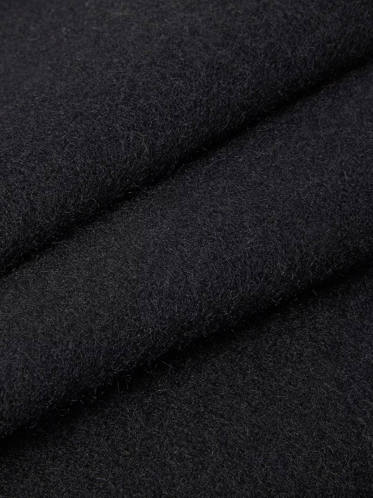 Black FF Zucca Double-faced wool and cashmere scarf