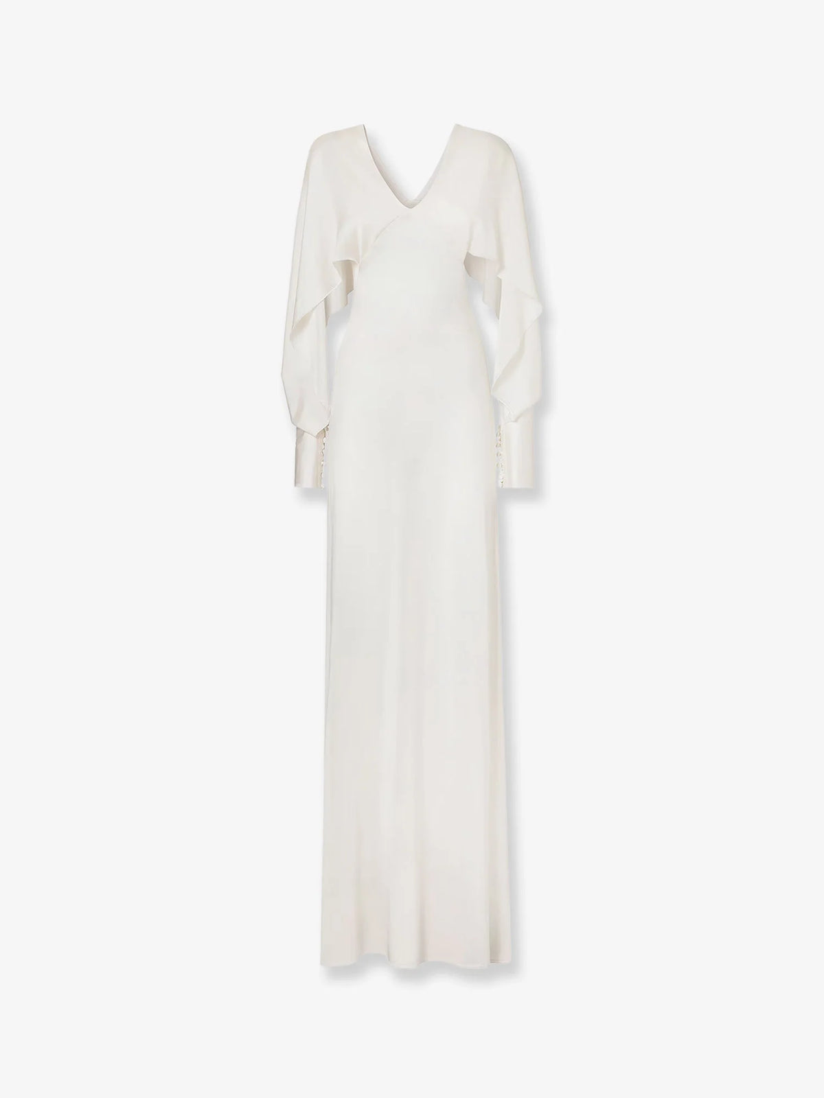 Silk yarn long dress