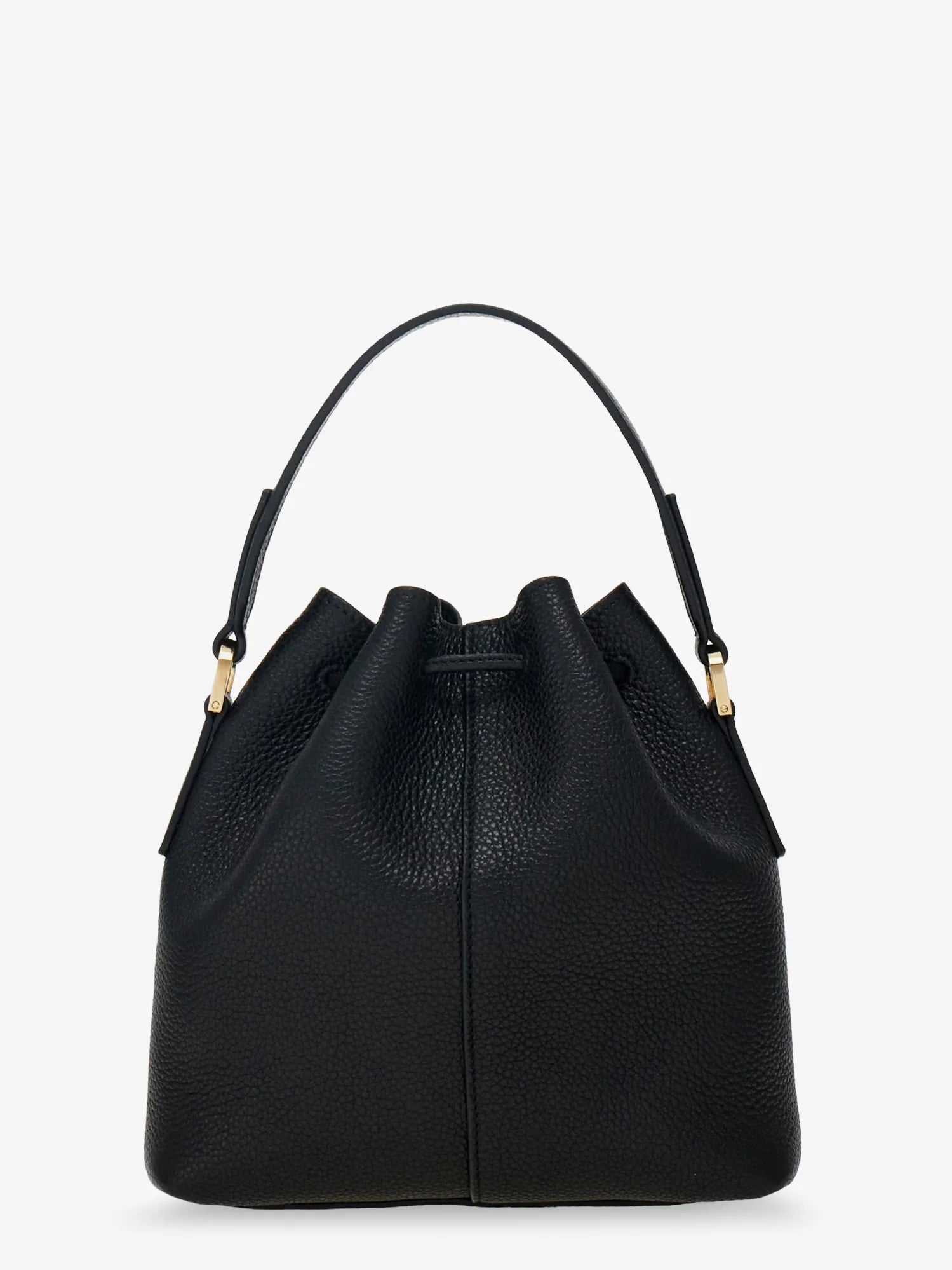 Leather bucket bag