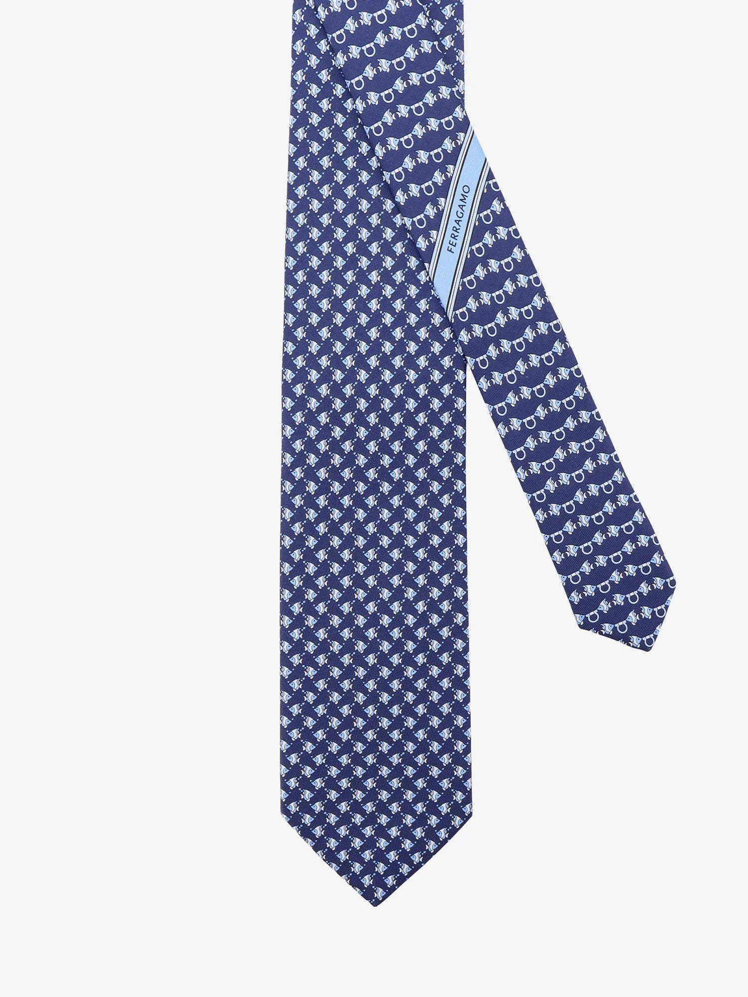 Cyrus silk tie with Shark print