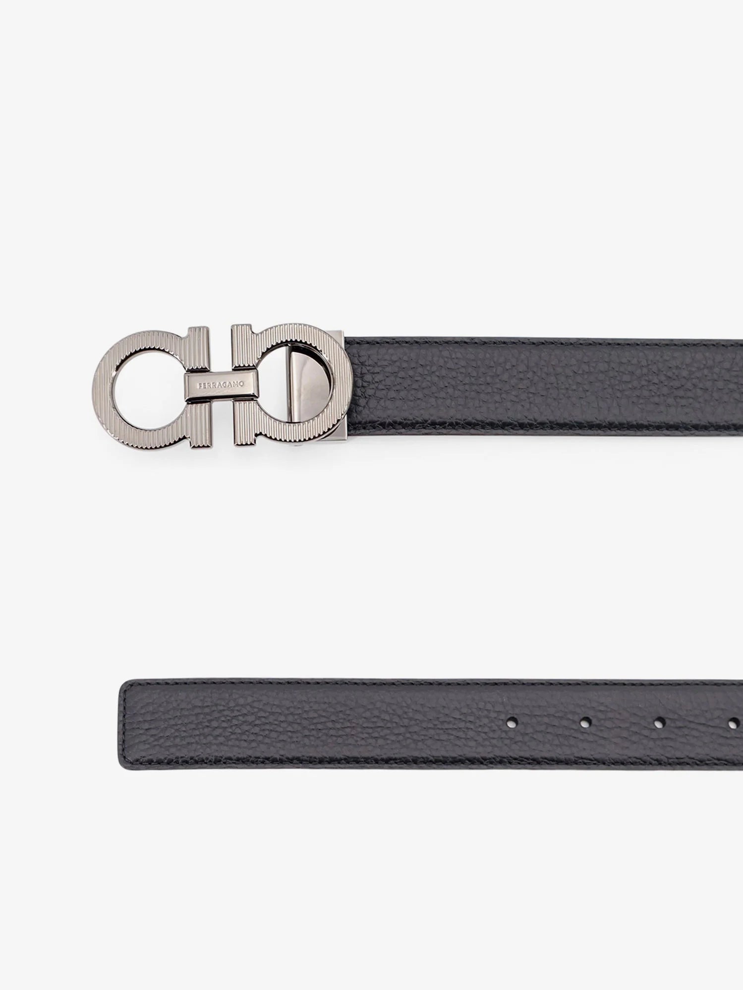 Reversible leather belt