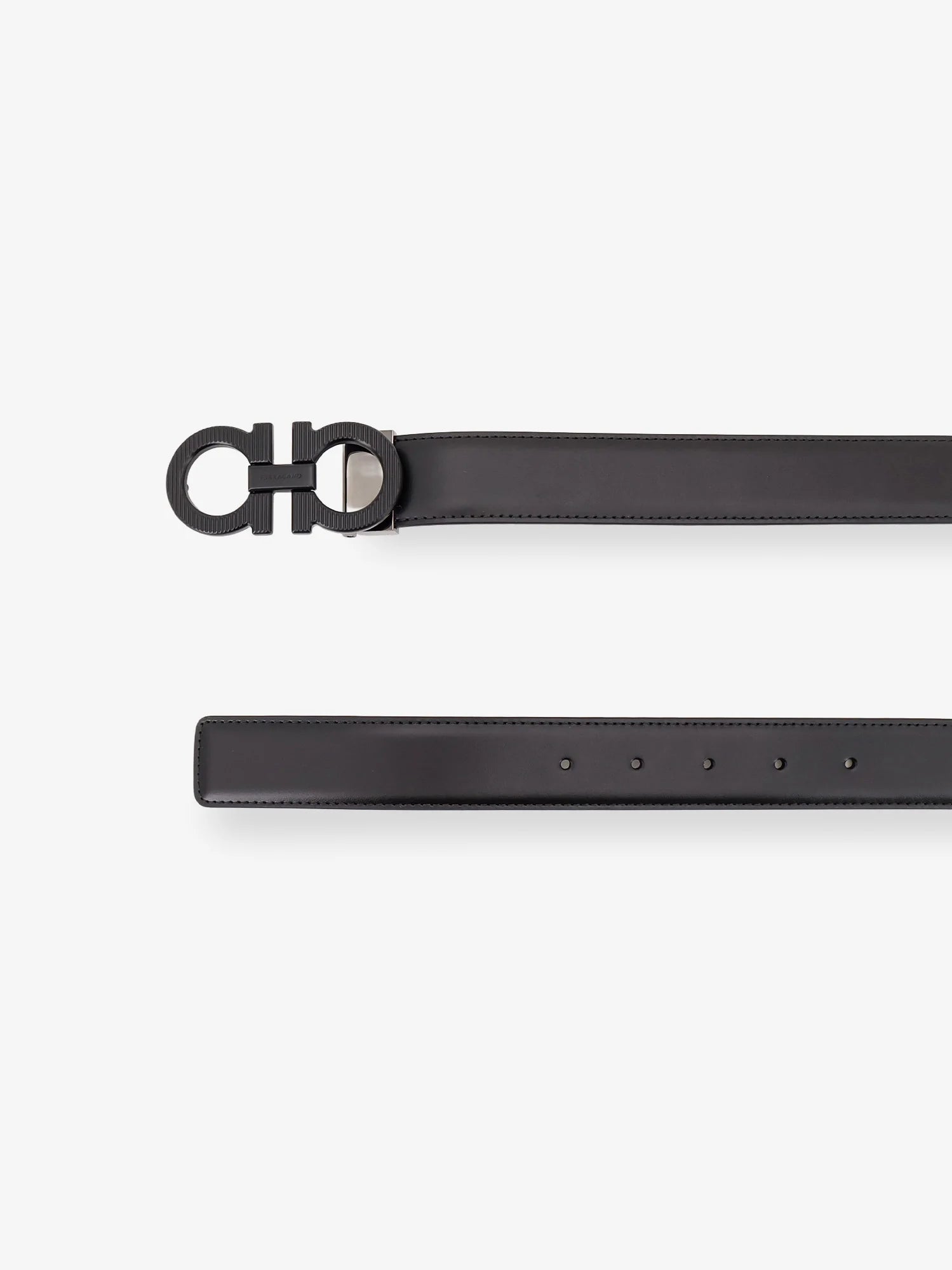 Reversible leather belt