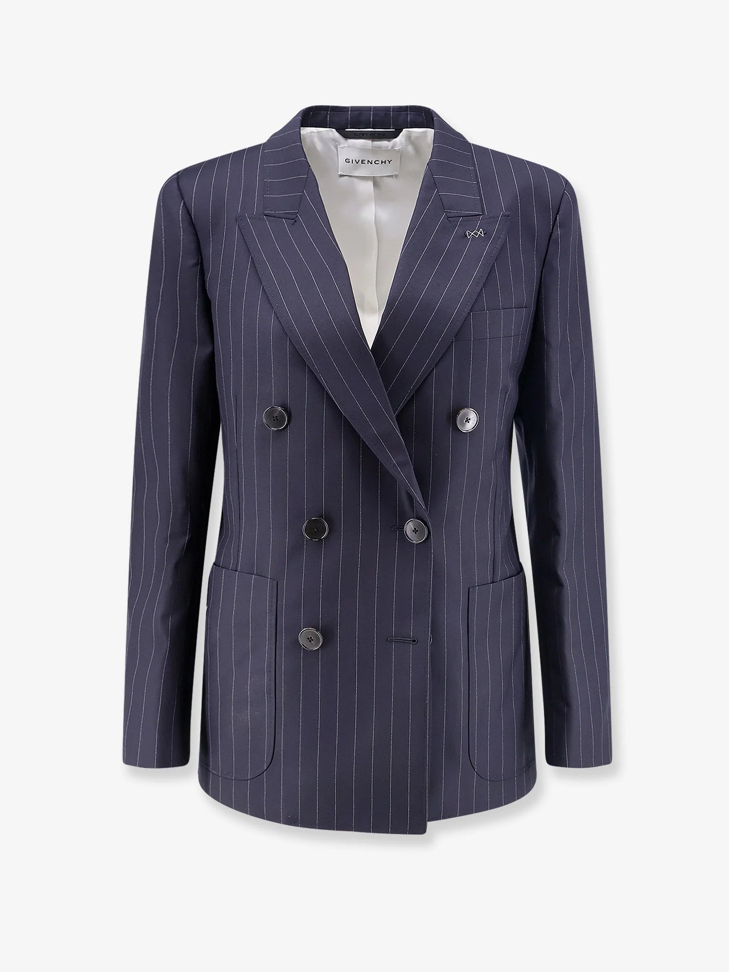 Double-breasted wool blazer