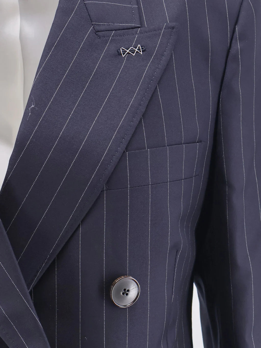 Double-breasted wool blazer