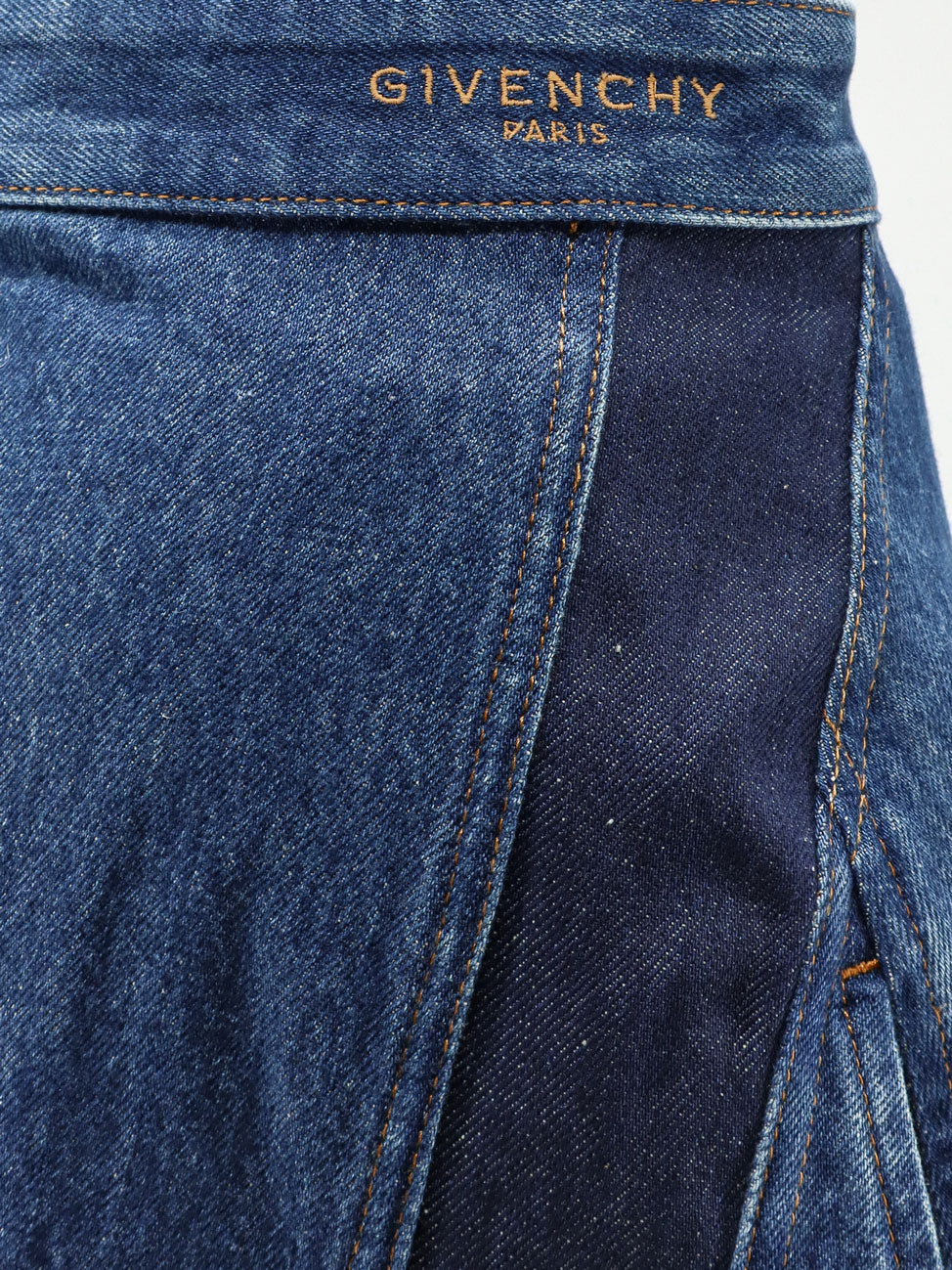 Cocoon denim blue mini skirt