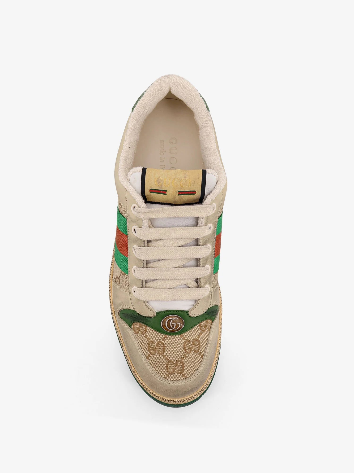 Screener GG low-top vintage leather sneakers