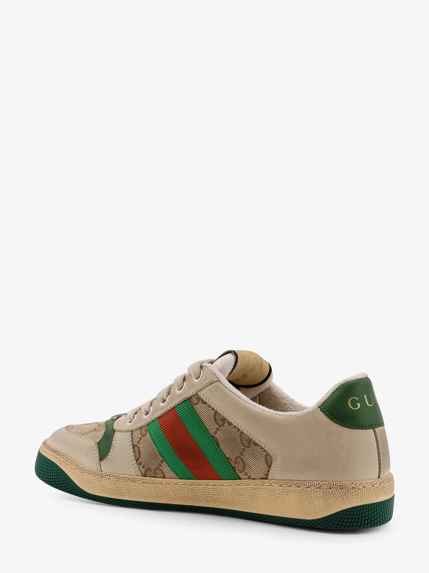 Screener leather and GG Supreme Fabric sneakers