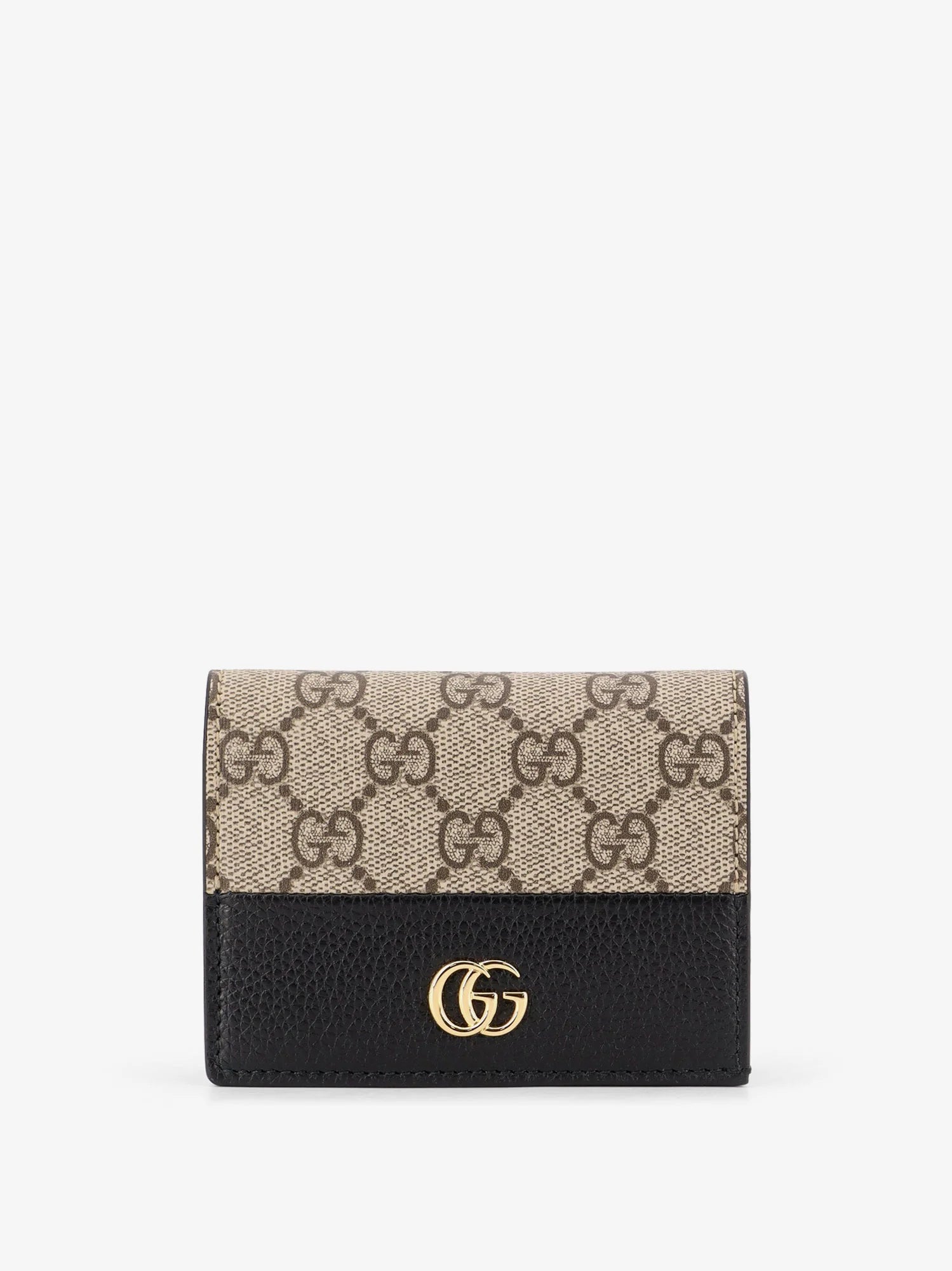 Mini leather wallet and GG Supreme fabric