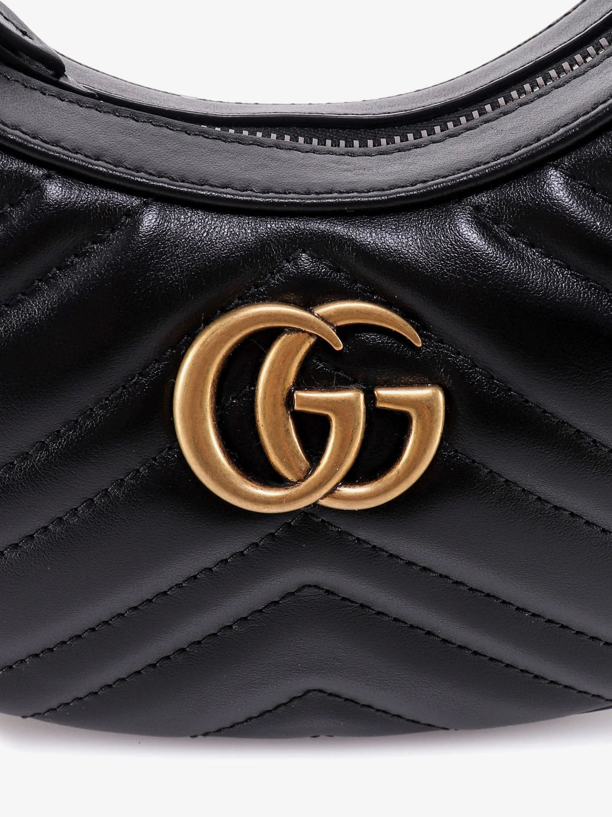 GG Marmont quilted leather shoulder bag with metal GG logo