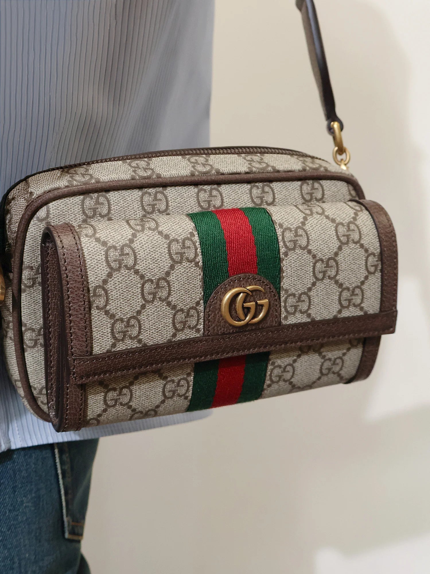 Ophidia GG fabric crossbody bag