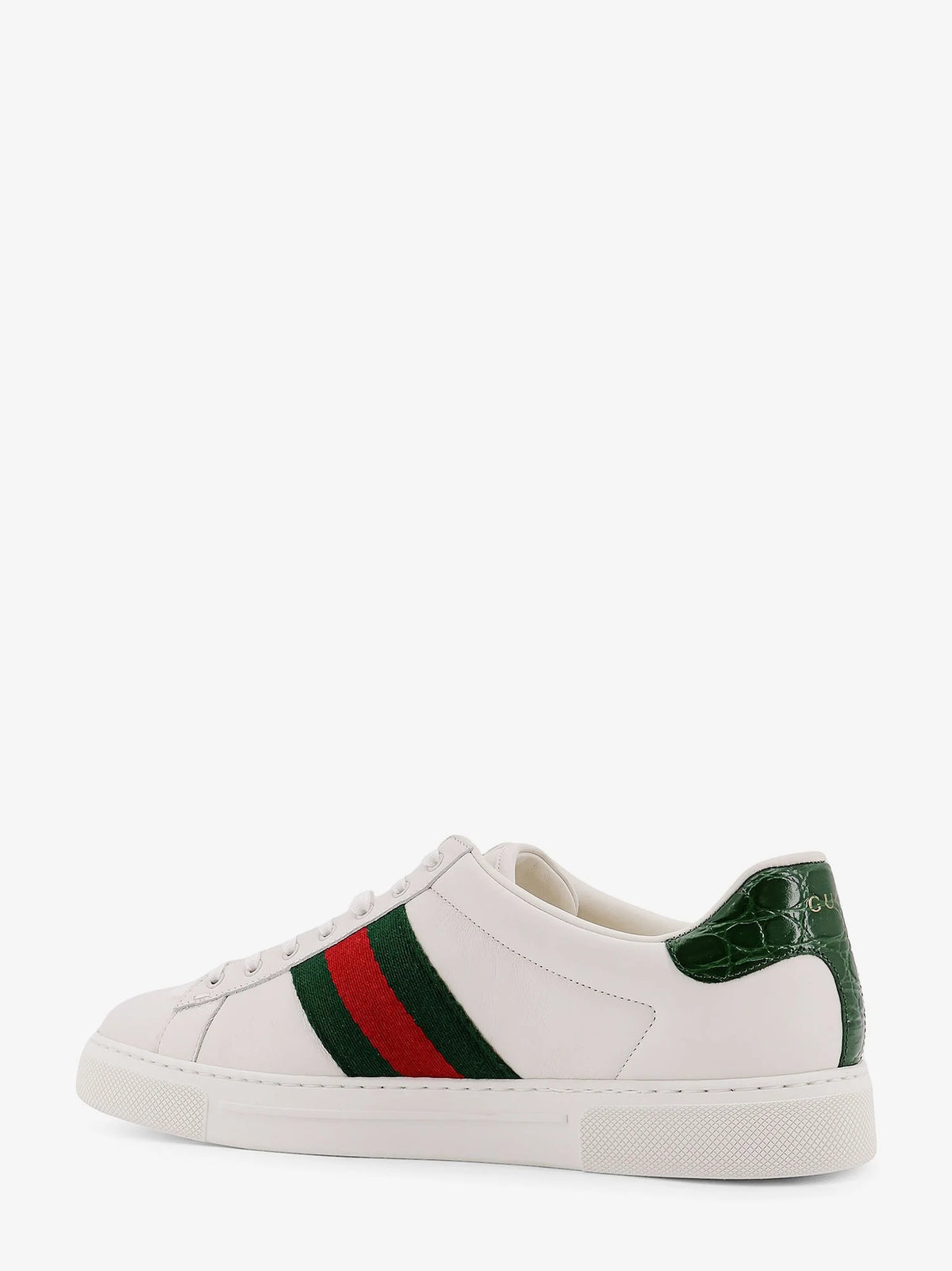 Sneakers ace in pelle con banda web laterale
