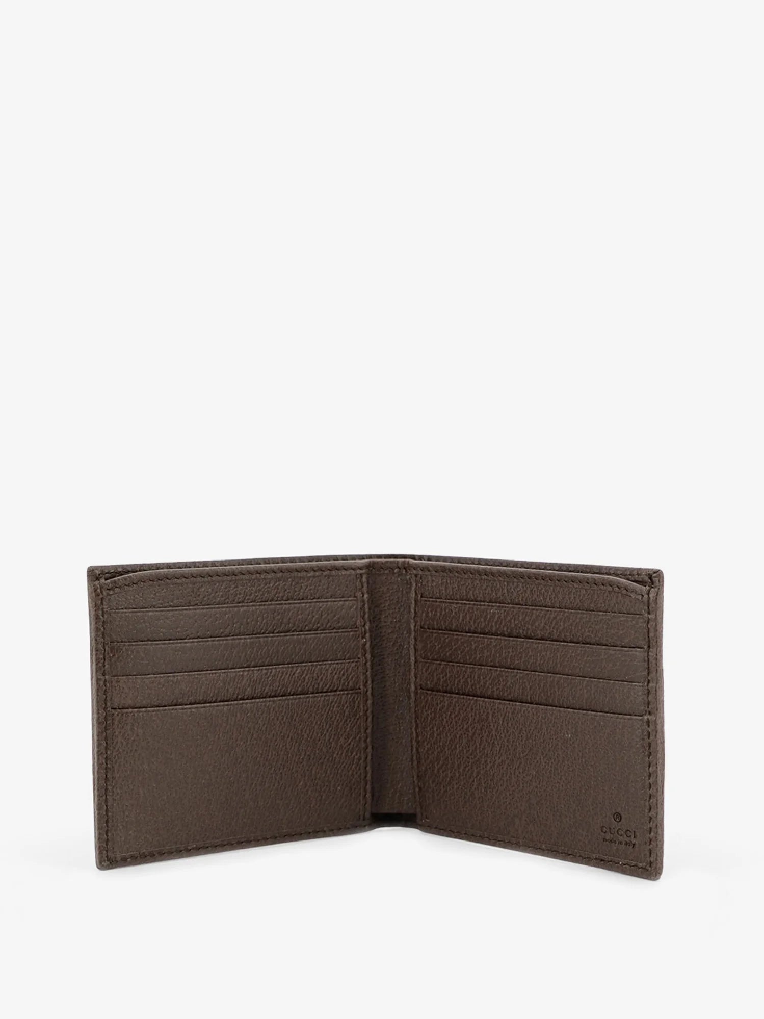 Coated canvas wallet with GG motif