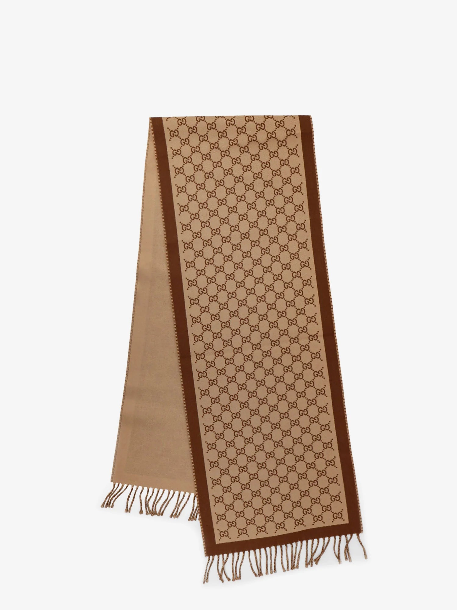 Wool scarf with GG motif