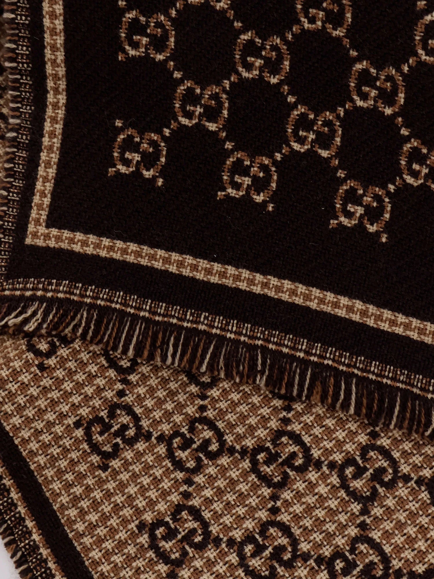 GG wool jacquard scarf
