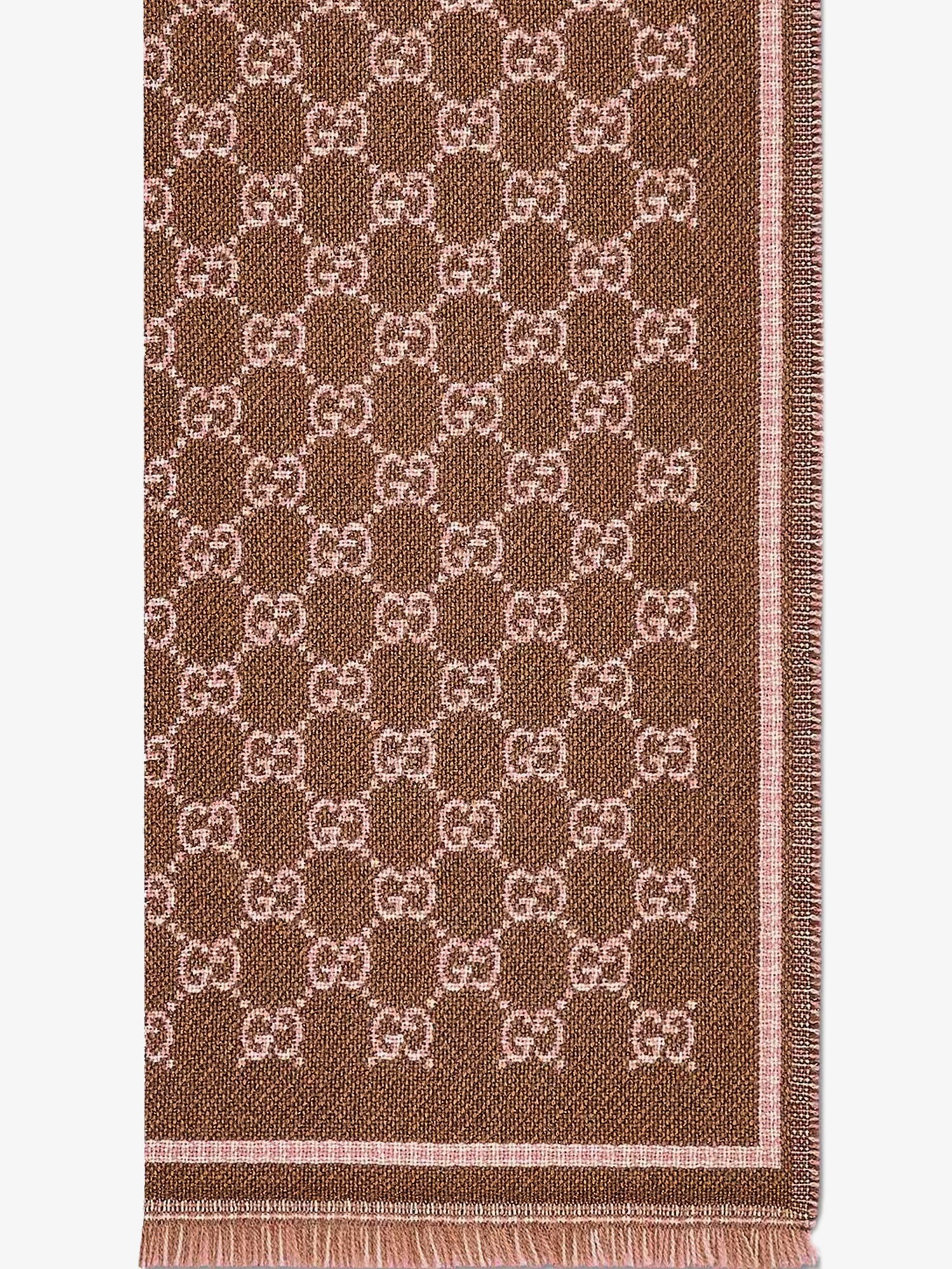 Wool scarf with GG motif