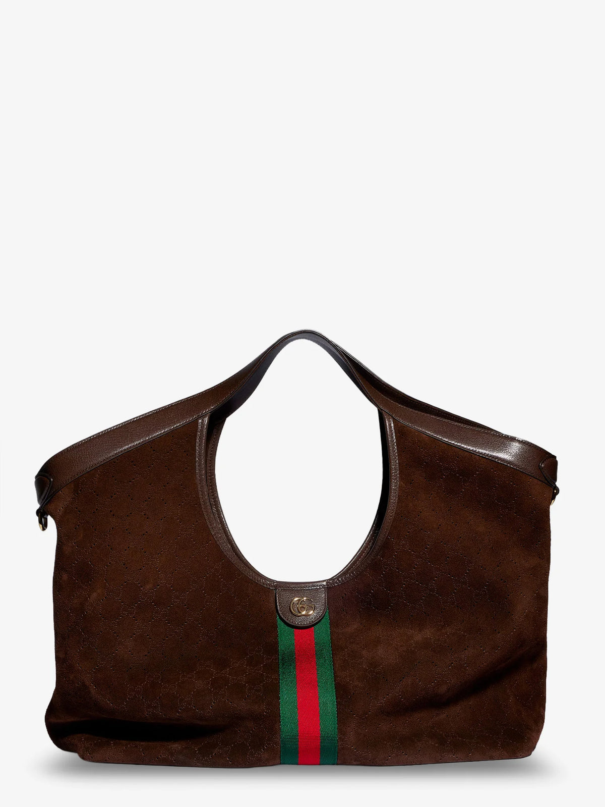 Gucci Giglio perforated suede shopping bag